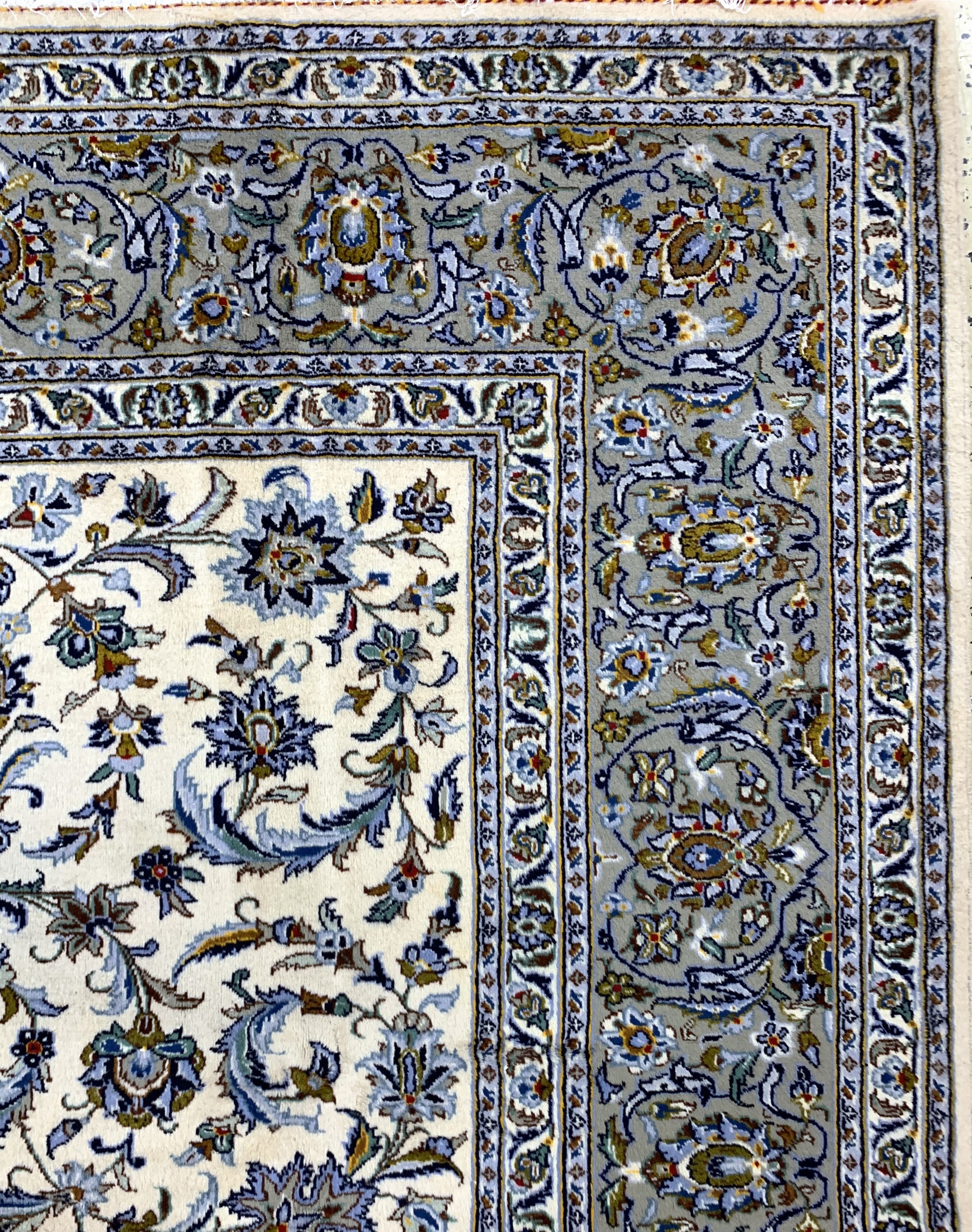 Detail f: Keschan, Persien, Ende 20.Jhd, Wolle auf Baumwolle, ca. 391 x 296 cm, EHZ: 2