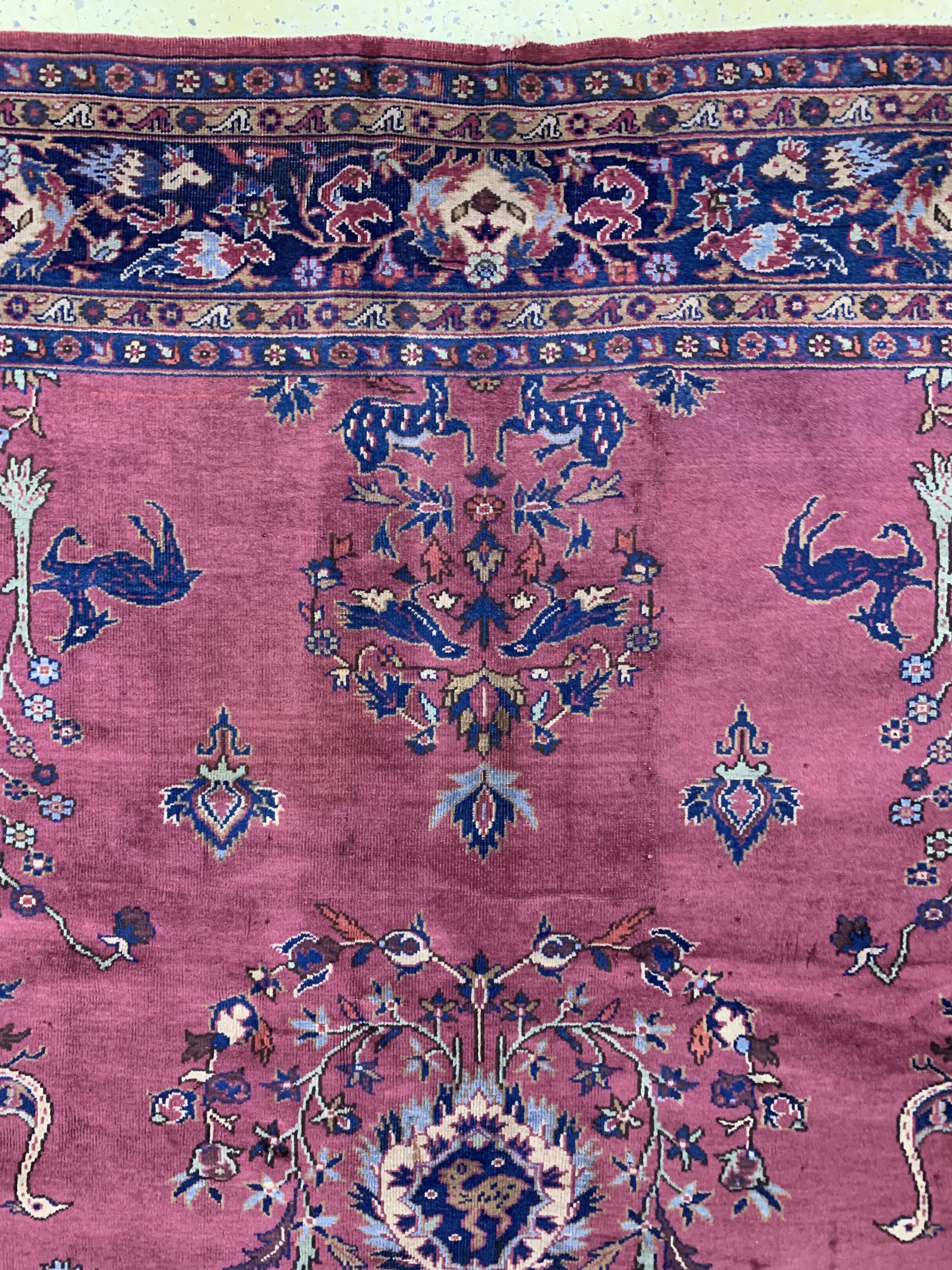 Detail e: Sivas alt, Türkei, Anfang 20.Jhd, Wolle aufBaumwolle, ca. 368 x 280 cm, EHZ: 3