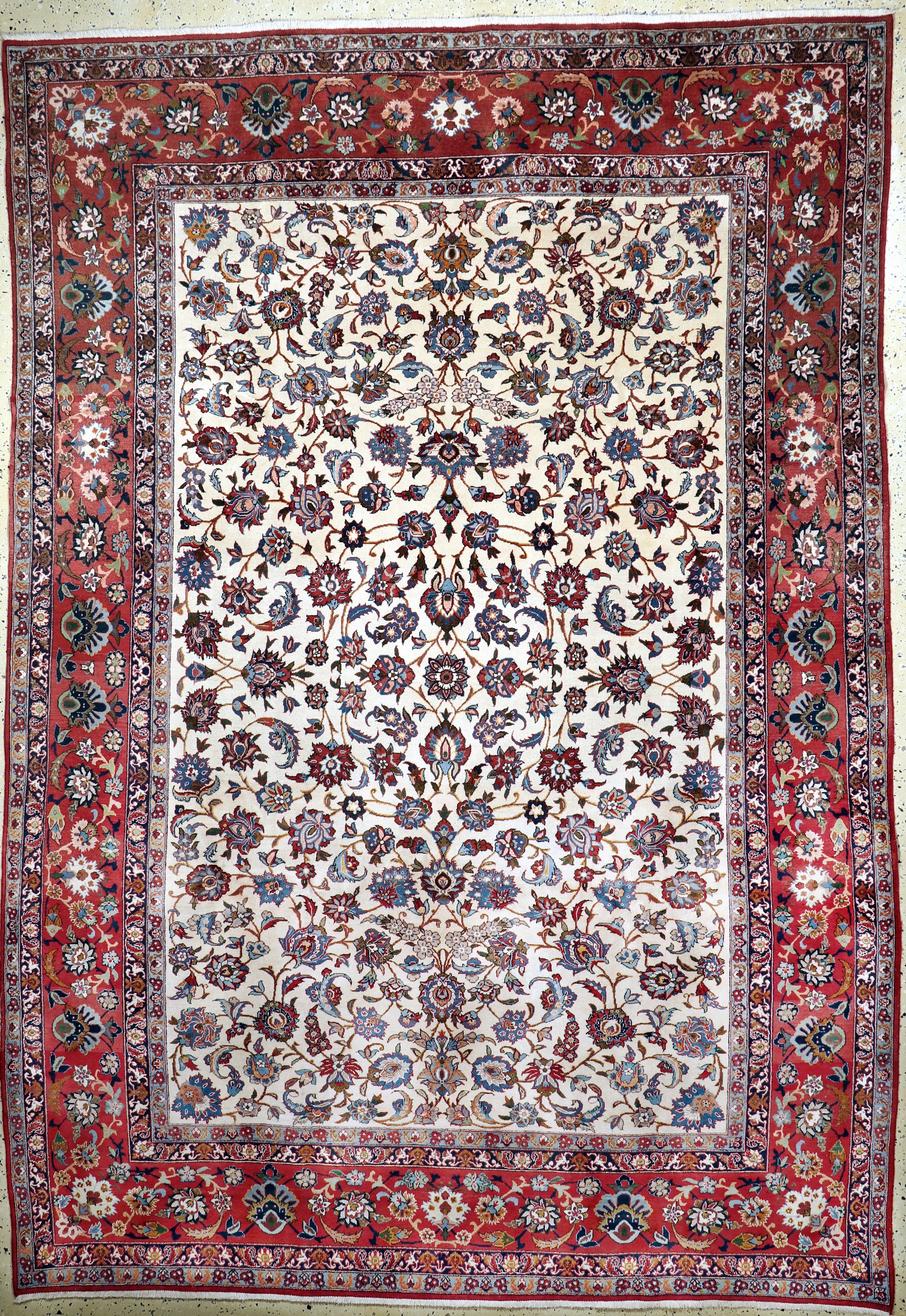 Najafabad, Persien, Ende 20.Jhd, Wolle auf Baumwolle, ca. 335 x 235 cm, EHZ: 2