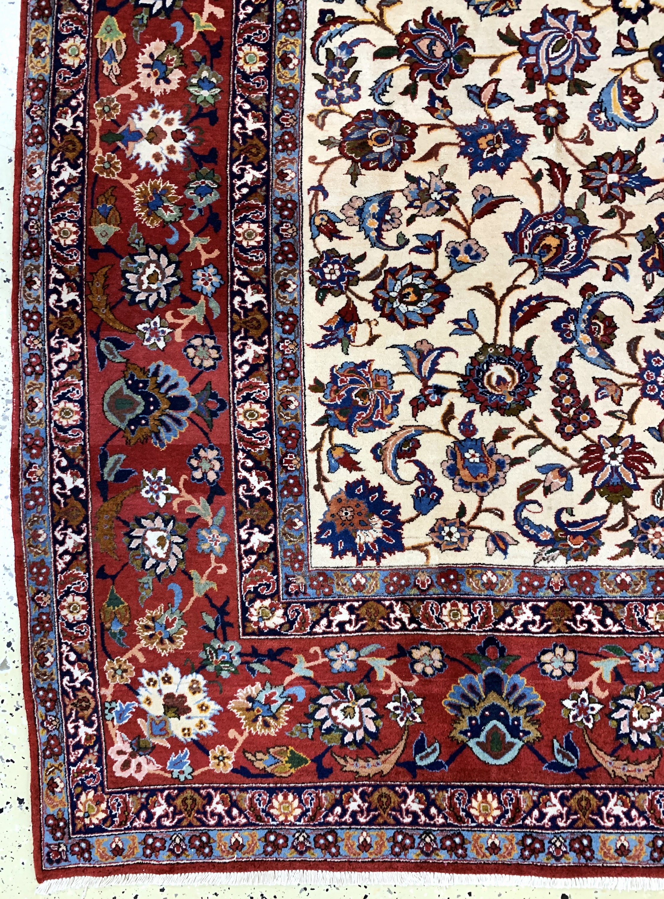 Detail b: Najafabad, Persien, Ende 20.Jhd, Wolle auf Baumwolle, ca. 335 x 235 cm, EHZ: 2