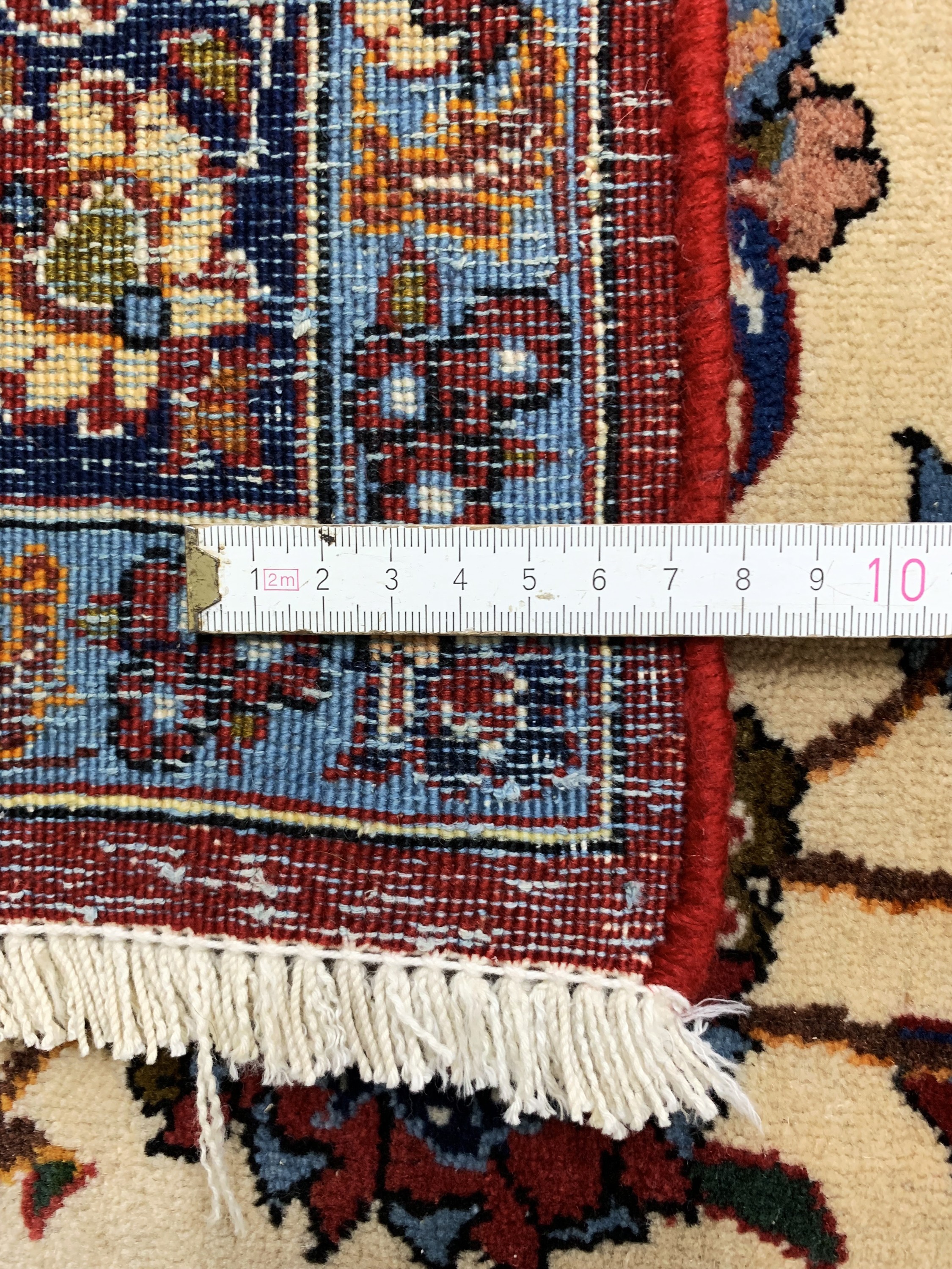 Detail g: Najafabad, Persien, Ende 20.Jhd, Wolle auf Baumwolle, ca. 335 x 235 cm, EHZ: 2