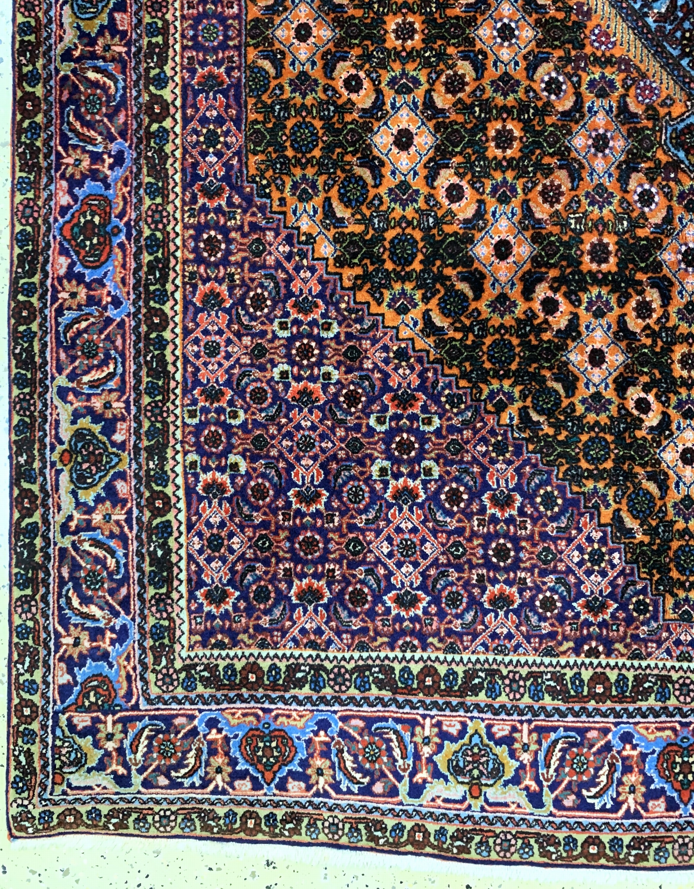Detail b: Bidjar alt, Persien, Mitte 20.Jhd, Wolle auf Baumwolle, ca. 282 x 167 cm, EHZ: 1-2