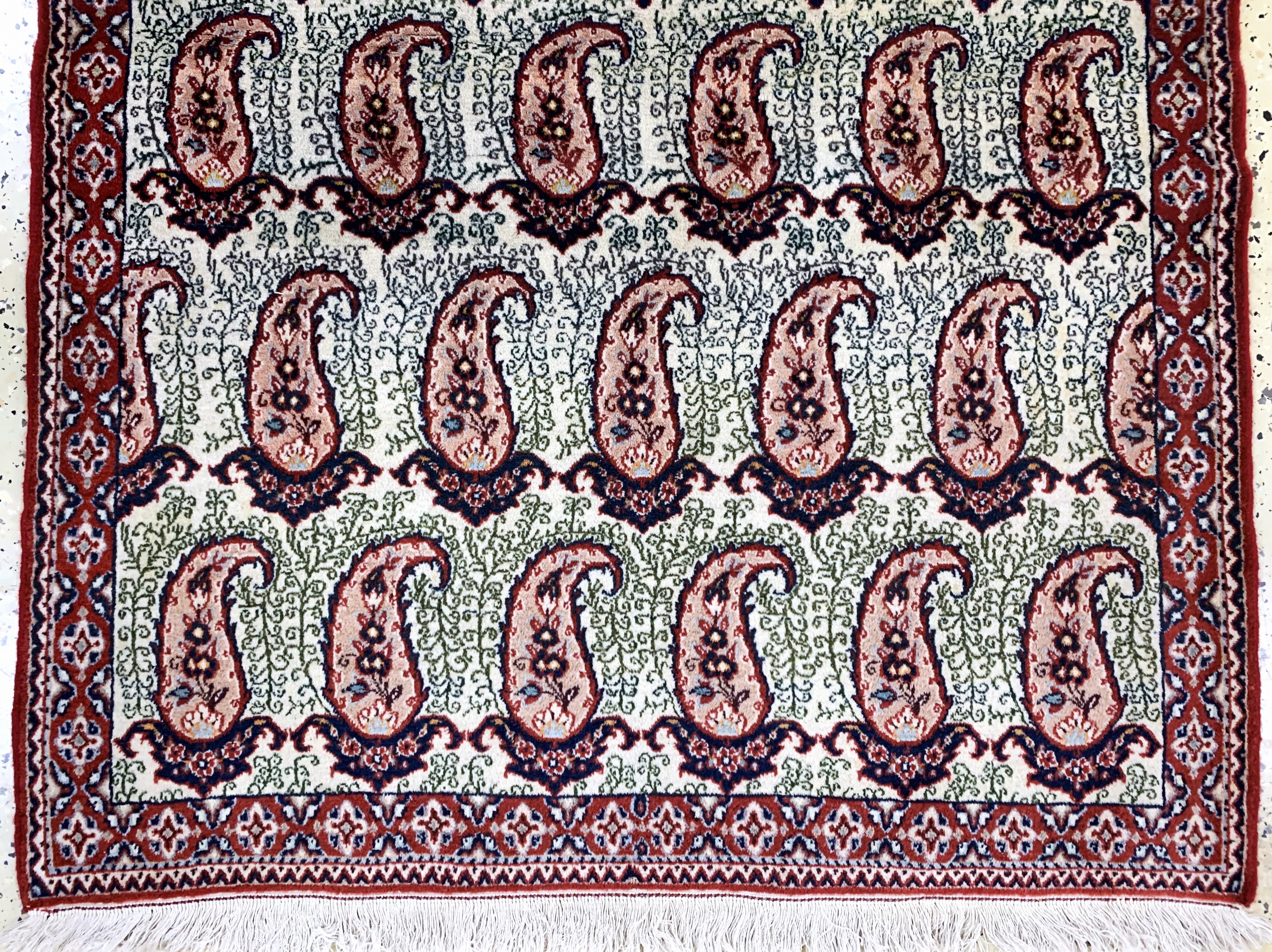 Detail c: Najafabad, Persien, Mitte 20.Jhd, Wolle aufBaumwolle, ca. 150 x 106 cm, EHZ: 2