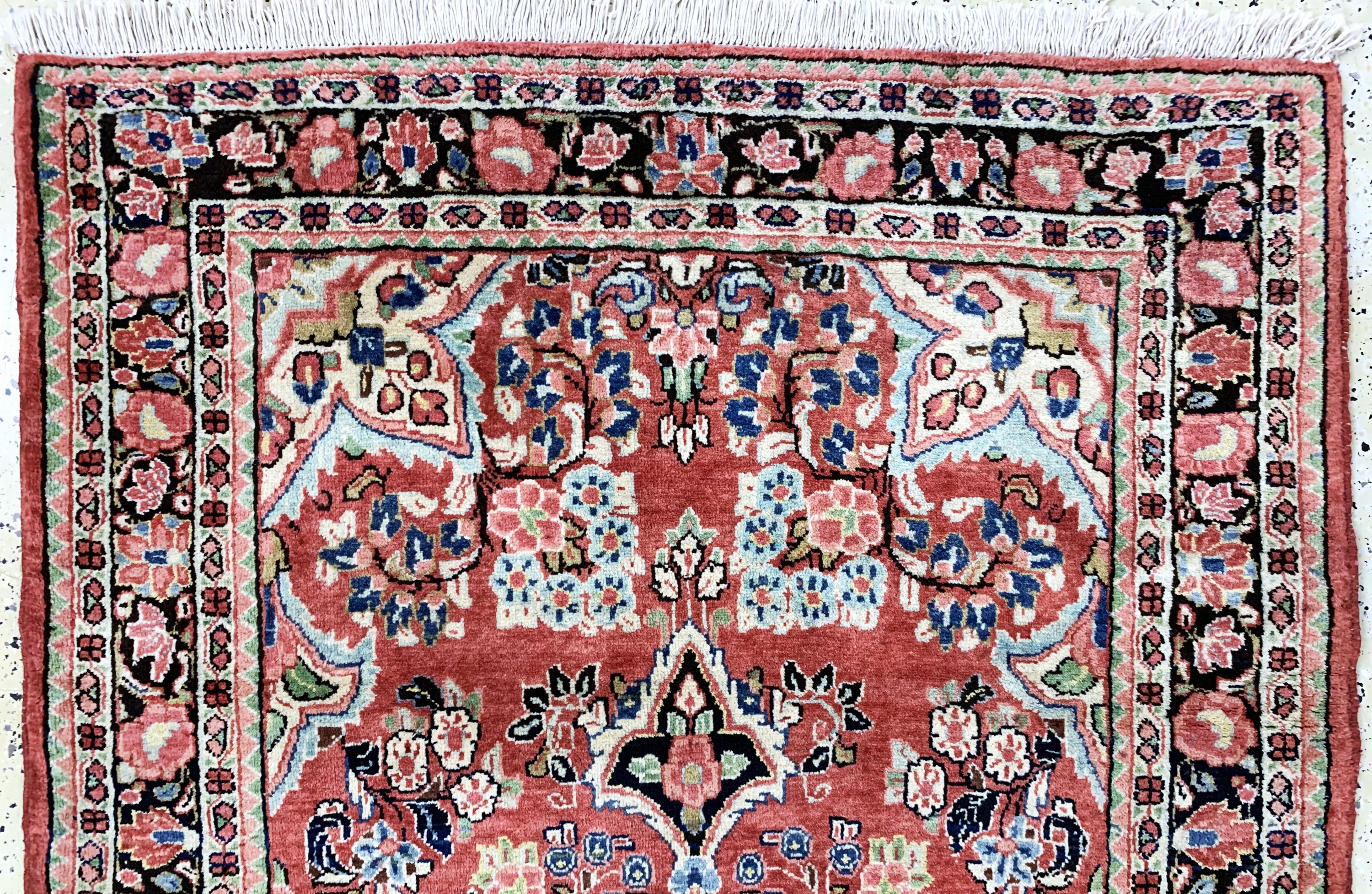 Detail a: Sarogh Mahal, Persien, Mitte 20.Jhd, Wolle auf Baumwolle, ca. 212 x 126 cm, EHZ: 2