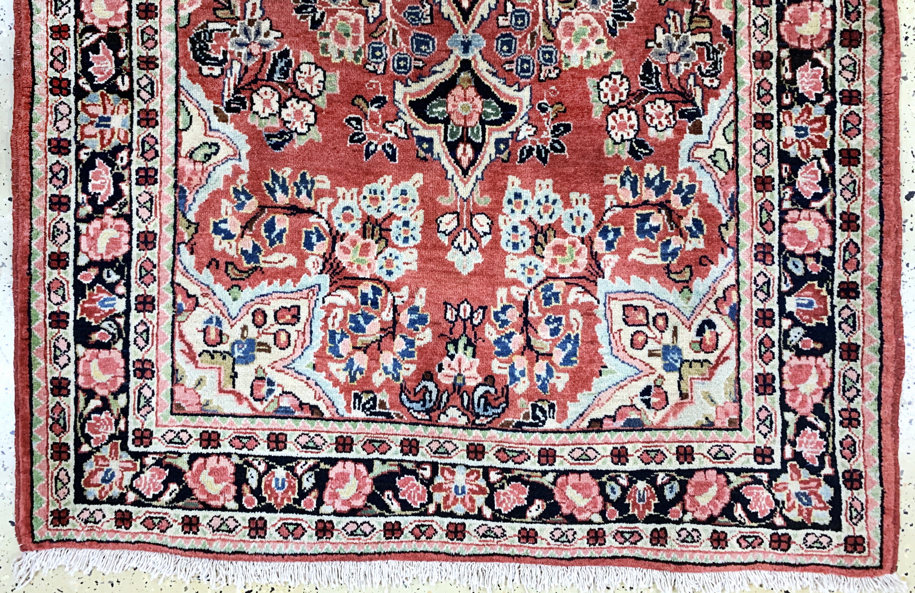 Detail c: Sarogh Mahal, Persien, Mitte 20.Jhd, Wolle auf Baumwolle, ca. 212 x 126 cm, EHZ: 2