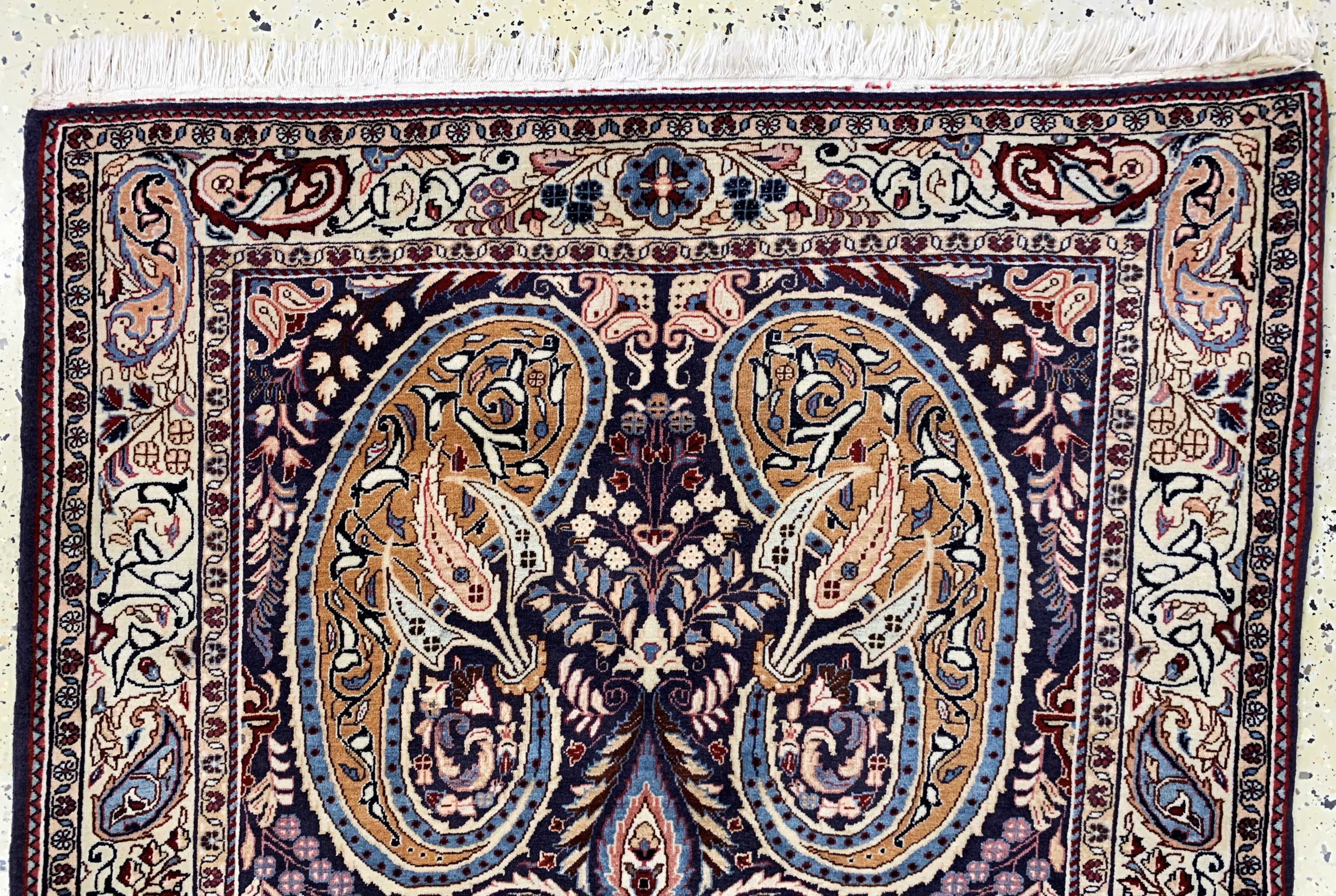 Detail a: Ghiasabad fein, Persien, Mitte 20.Jhd, Wolle auf Baumwolle, ca. 155 x 107 cm, EHZ: 2