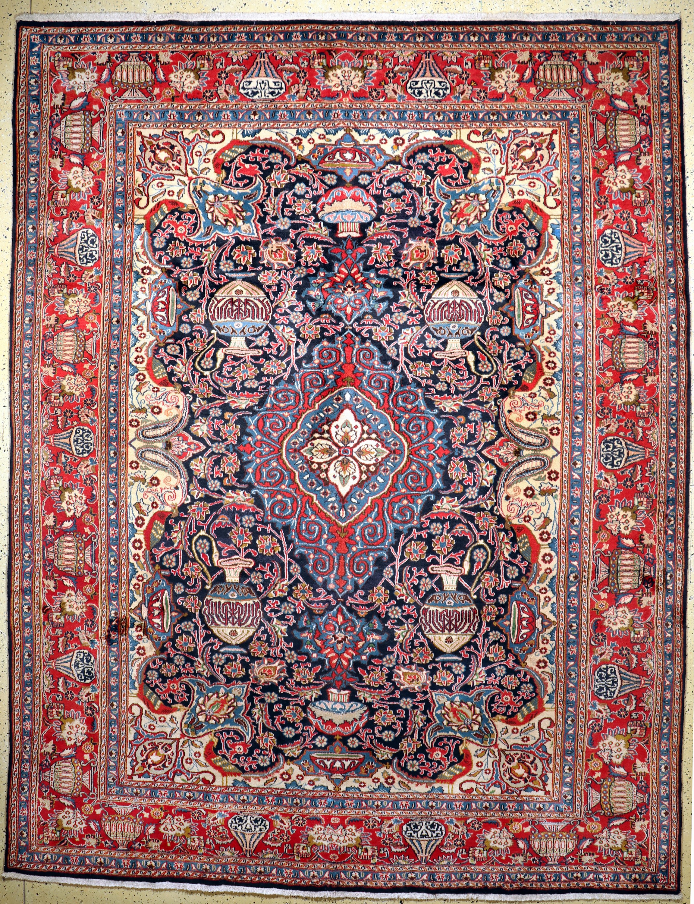 Kaschmar, Persien, Ende 20.Jhd, Wolle auf Baumwolle, ca. 372 x 290 cm, EHZ: 1-2, (nahezuNeuwertig)