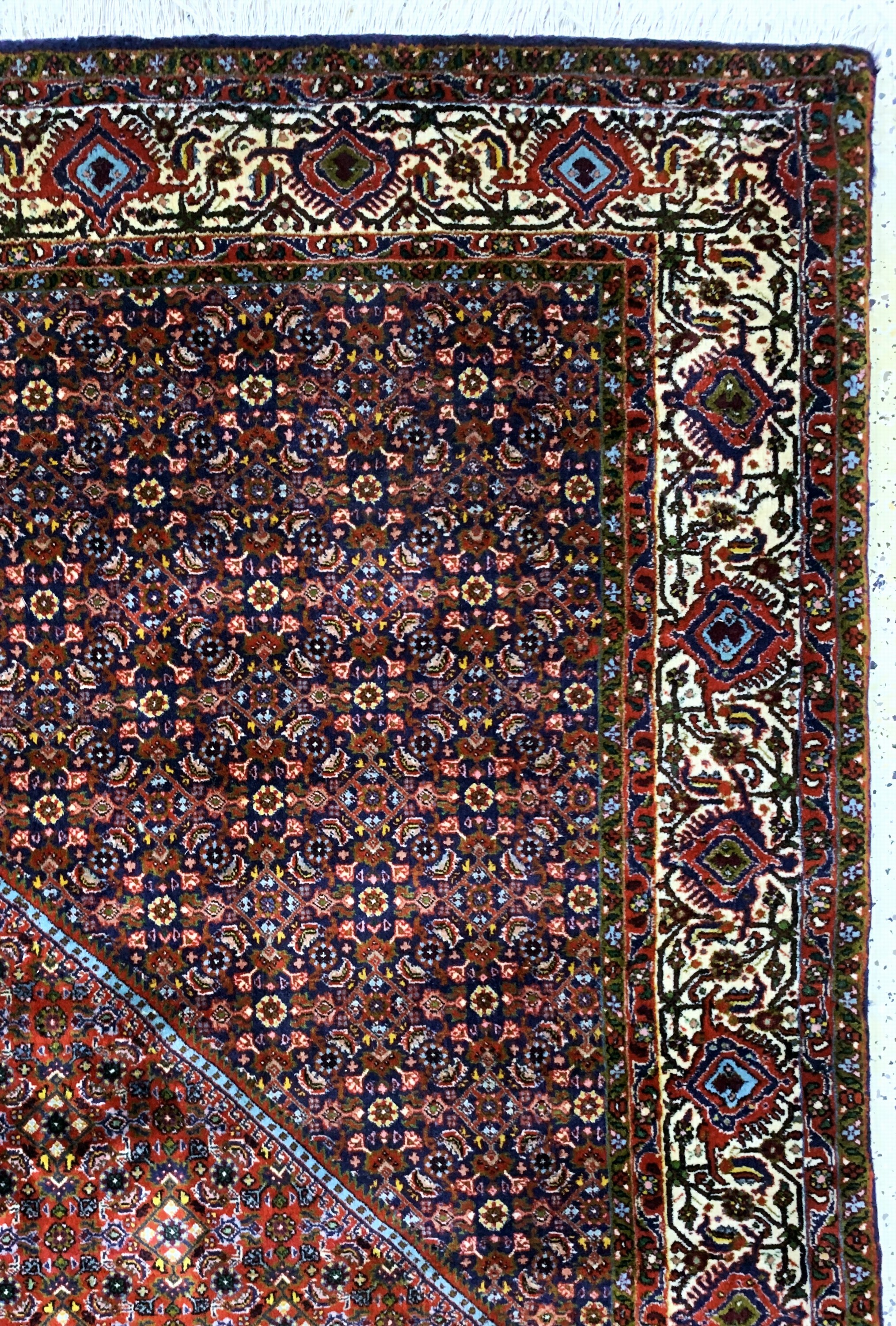 Detail e: Bidjar Kork alt, Persien, Mitte 20.Jhd, Korkwolle auf Baumwolle, ca. 330 x 257 cm, EHZ: 2
