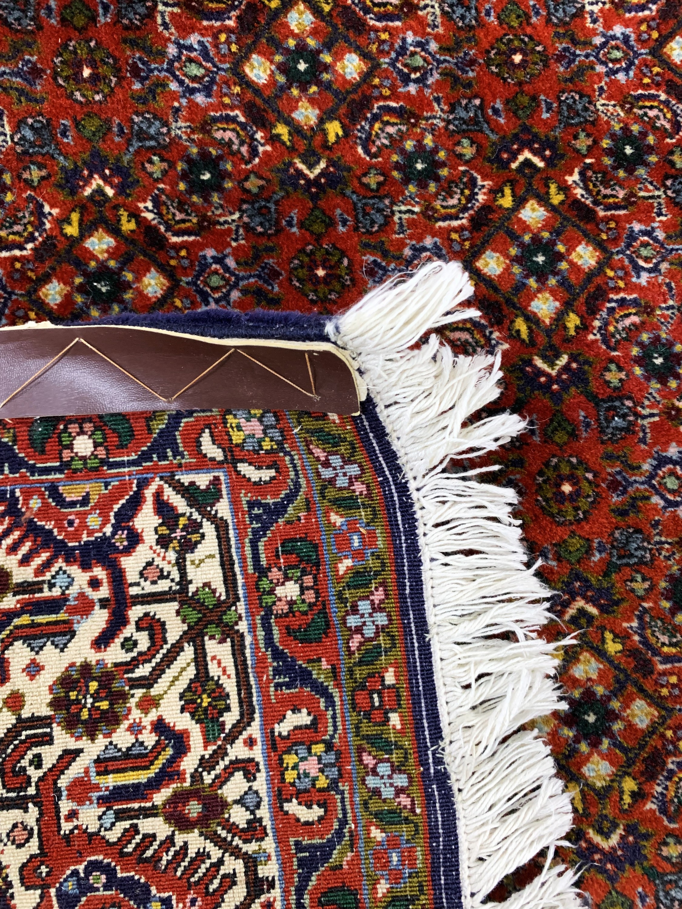 Detail g: Bidjar Kork alt, Persien, Mitte 20.Jhd, Korkwolle auf Baumwolle, ca. 330 x 257 cm, EHZ: 2