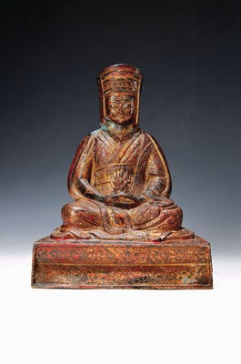 Image Lama Gampopa (1079-1153), Gründer der Kagyü-Tradition, Nepal, um 1900, Bronze, ...