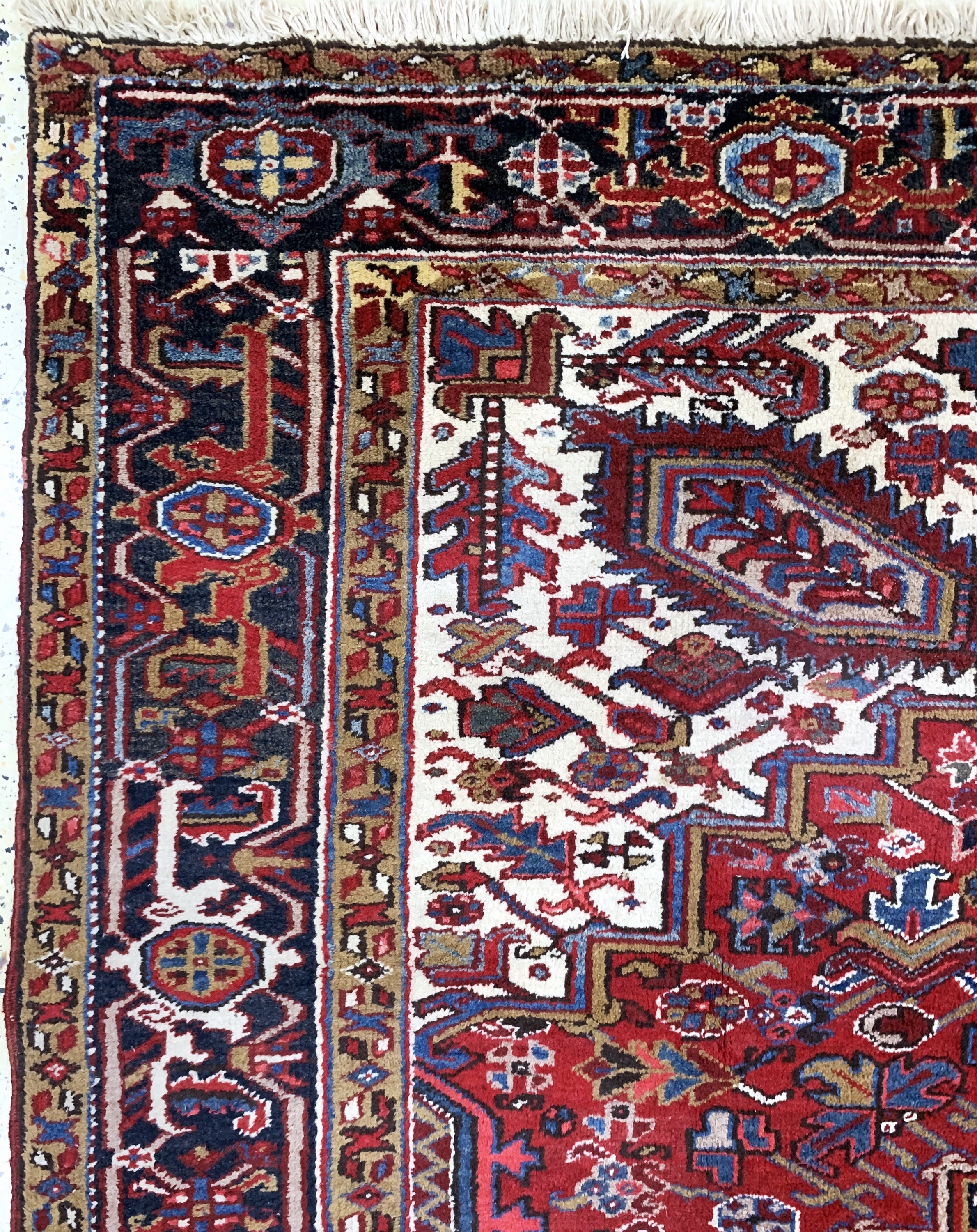 Detail d: Heriz, Persien, Mitte 20.Jhd., Wolle auf Baumwolle, ca. 290 x 220 cm, EHZ: 2