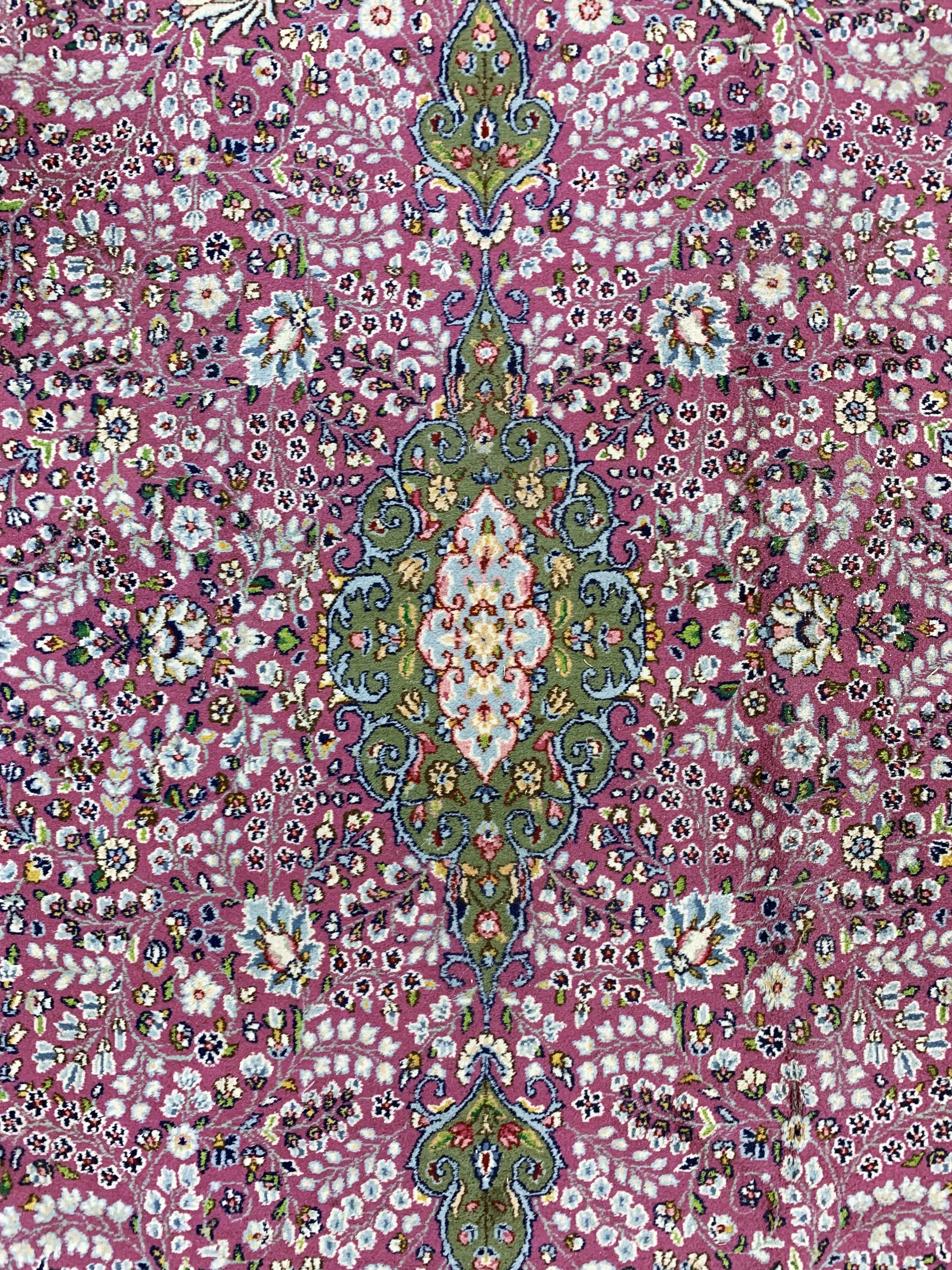 Detail c: Kerman Lawar, Persien, Mitte 20.Jhd., Wolleauf Baumwolle, ca. 280 x 174 cm, EHZ: 2-3