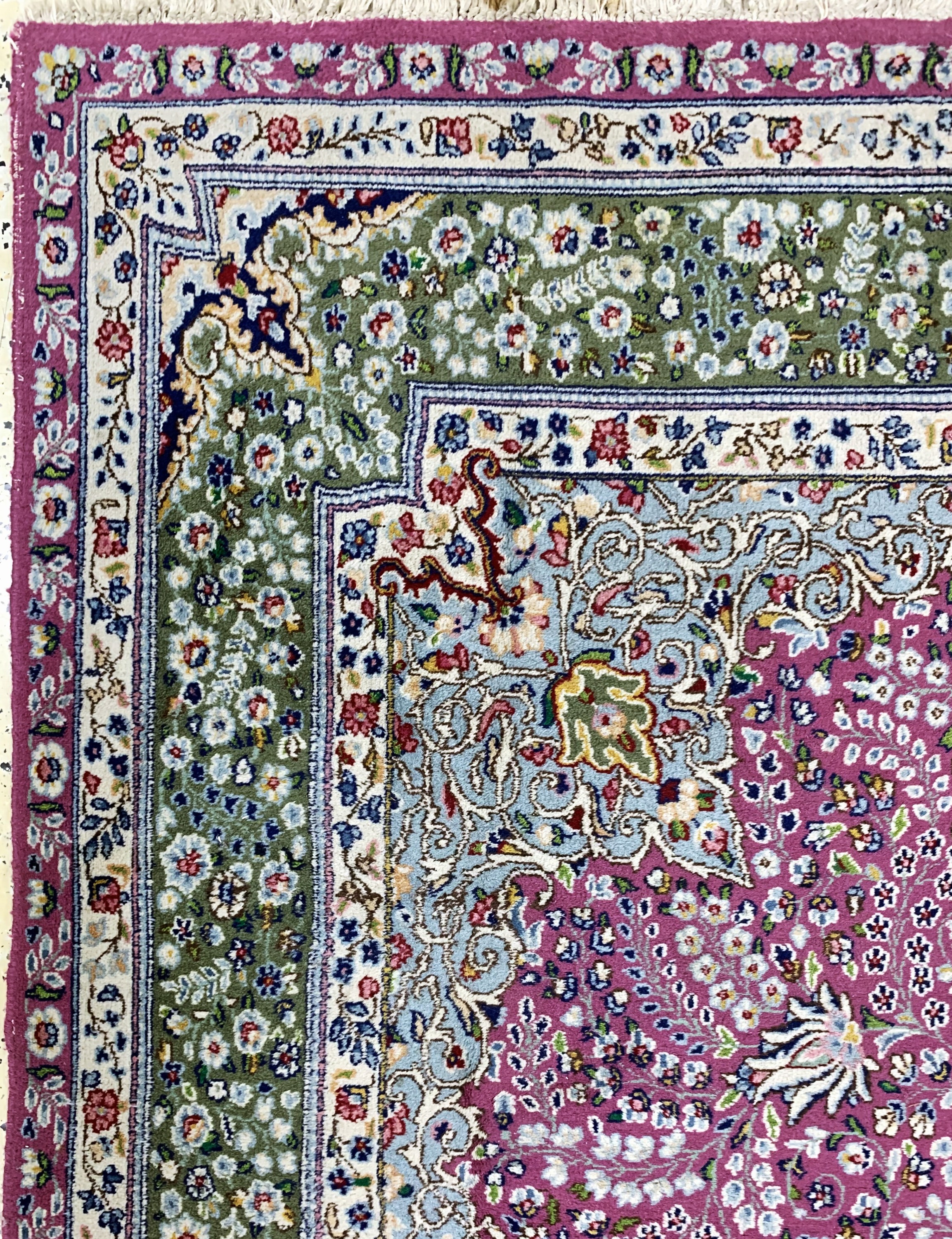 Detail d: Kerman Lawar, Persien, Mitte 20.Jhd., Wolleauf Baumwolle, ca. 280 x 174 cm, EHZ: 2-3