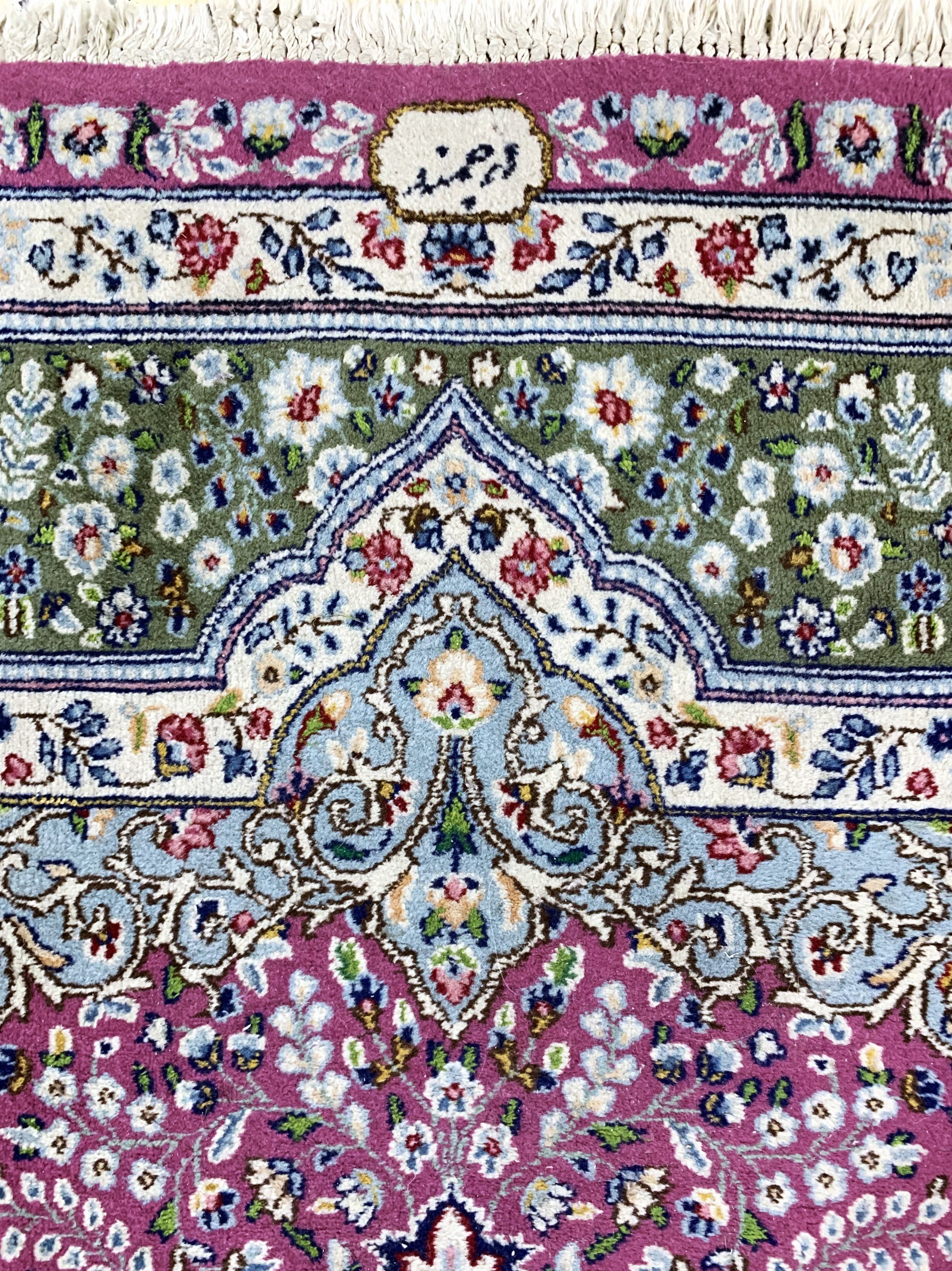 Detail f: Kerman Lawar, Persien, Mitte 20.Jhd., Wolleauf Baumwolle, ca. 280 x 174 cm, EHZ: 2-3