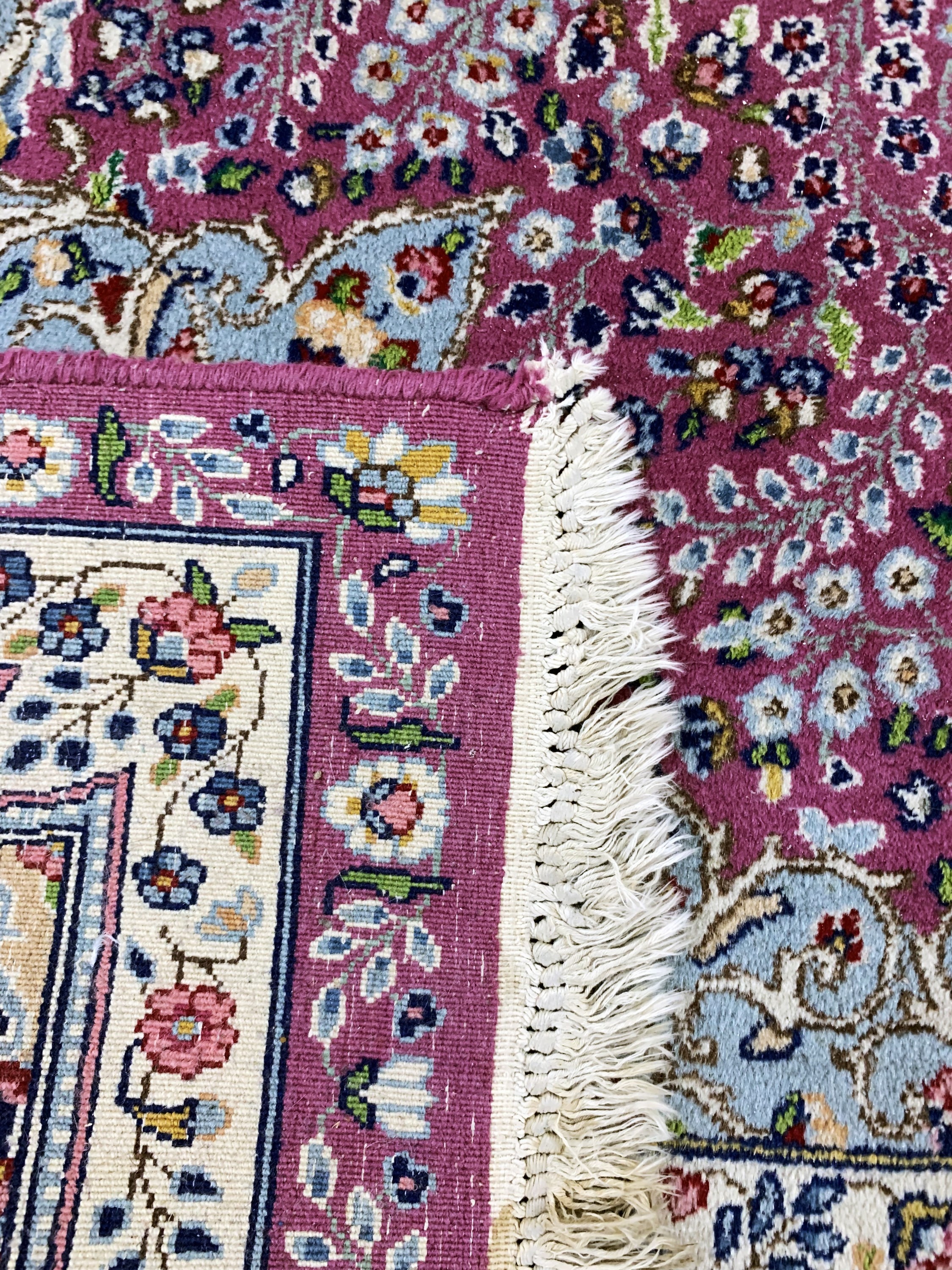 Detail h: Kerman Lawar, Persien, Mitte 20.Jhd., Wolleauf Baumwolle, ca. 280 x 174 cm, EHZ: 2-3