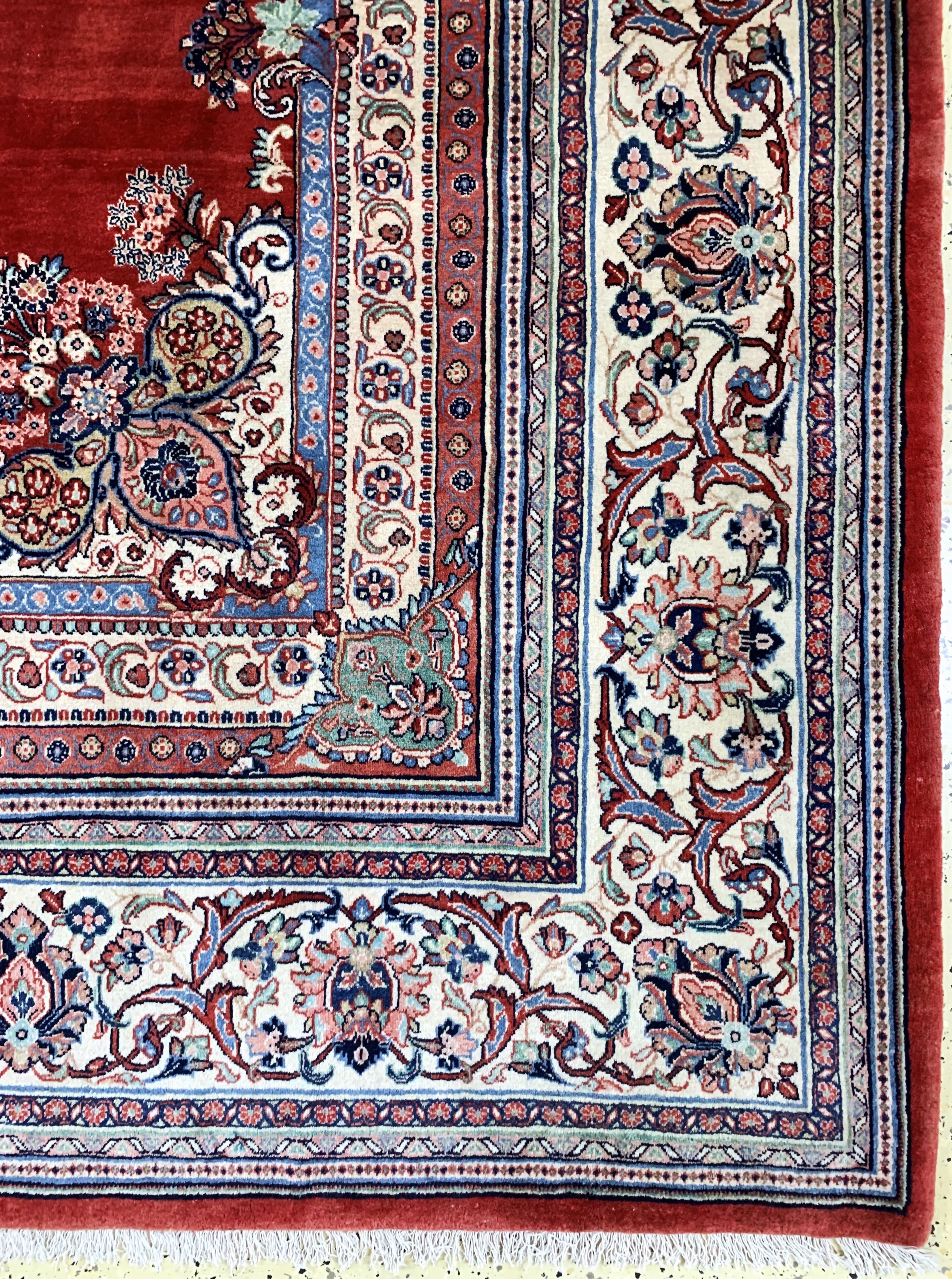 Detail a: Sarogh alt, Persien, Mitte 20.Jhd, Wolle auf Baumwolle, ca. 370 x 270 cm, EHZ: 1-2