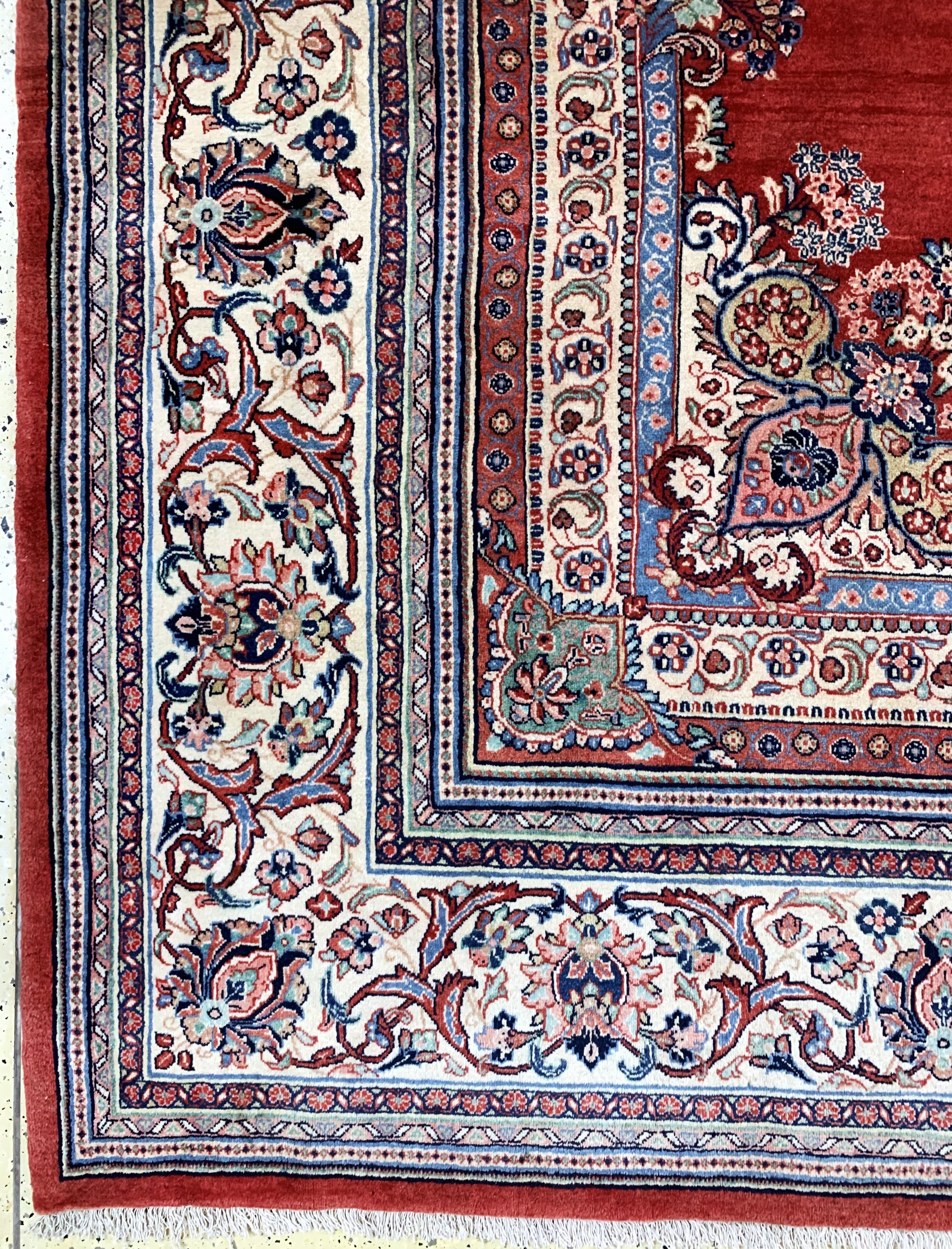 Detail b: Sarogh alt, Persien, Mitte 20.Jhd, Wolle auf Baumwolle, ca. 370 x 270 cm, EHZ: 1-2