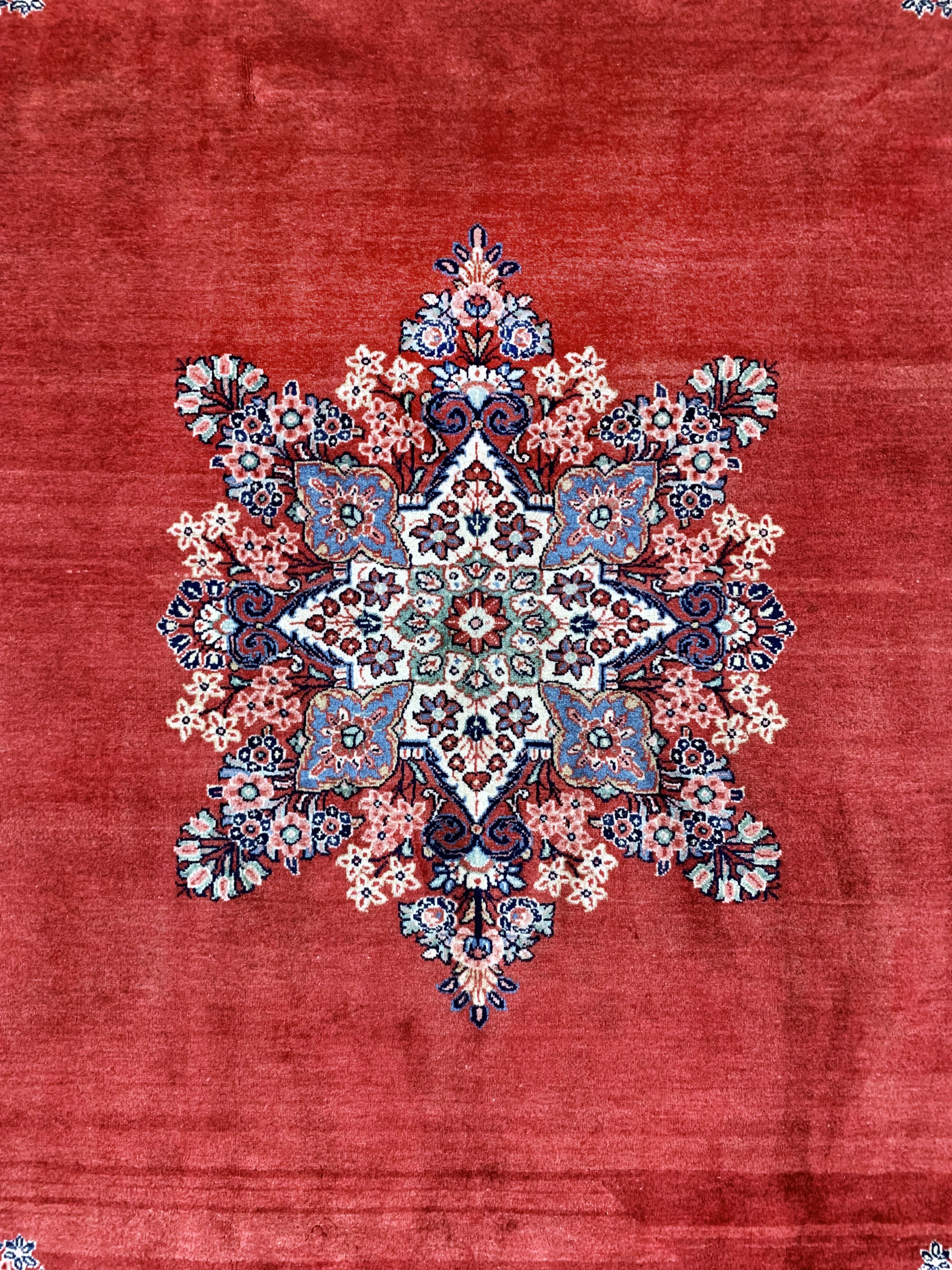 Detail c: Sarogh alt, Persien, Mitte 20.Jhd, Wolle auf Baumwolle, ca. 370 x 270 cm, EHZ: 1-2