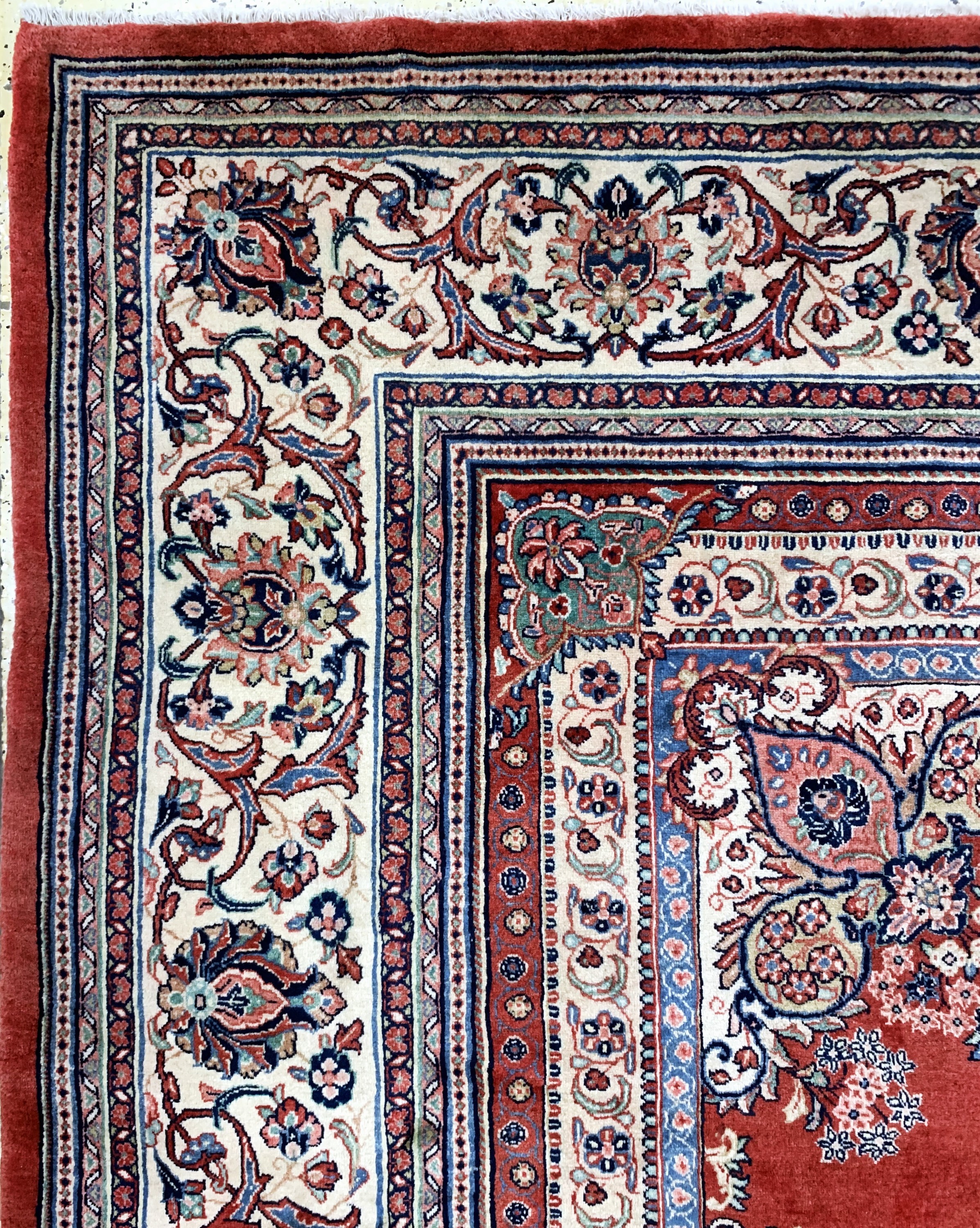 Detail d: Sarogh alt, Persien, Mitte 20.Jhd, Wolle auf Baumwolle, ca. 370 x 270 cm, EHZ: 1-2