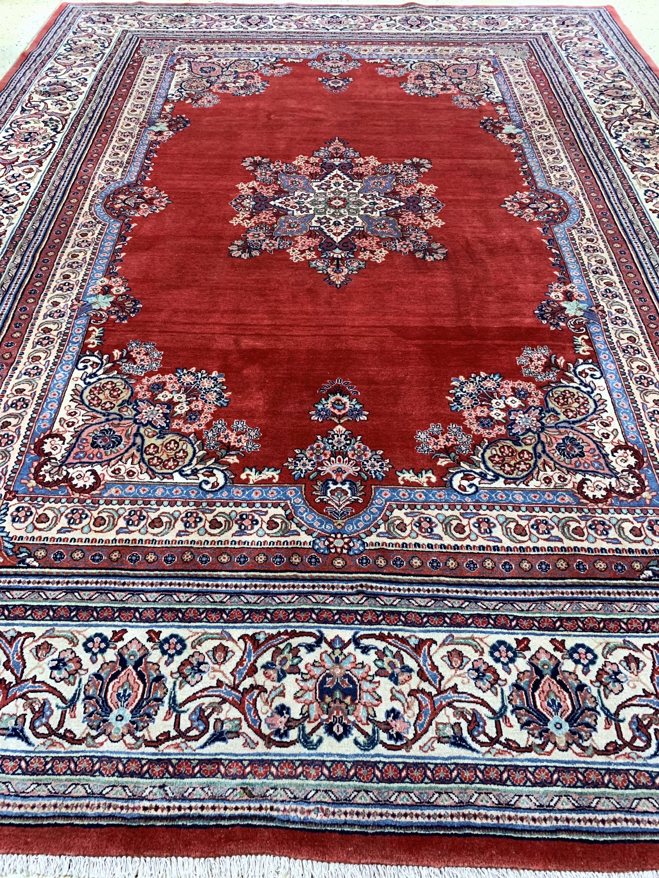 Detail g: Sarogh alt, Persien, Mitte 20.Jhd, Wolle auf Baumwolle, ca. 370 x 270 cm, EHZ: 1-2
