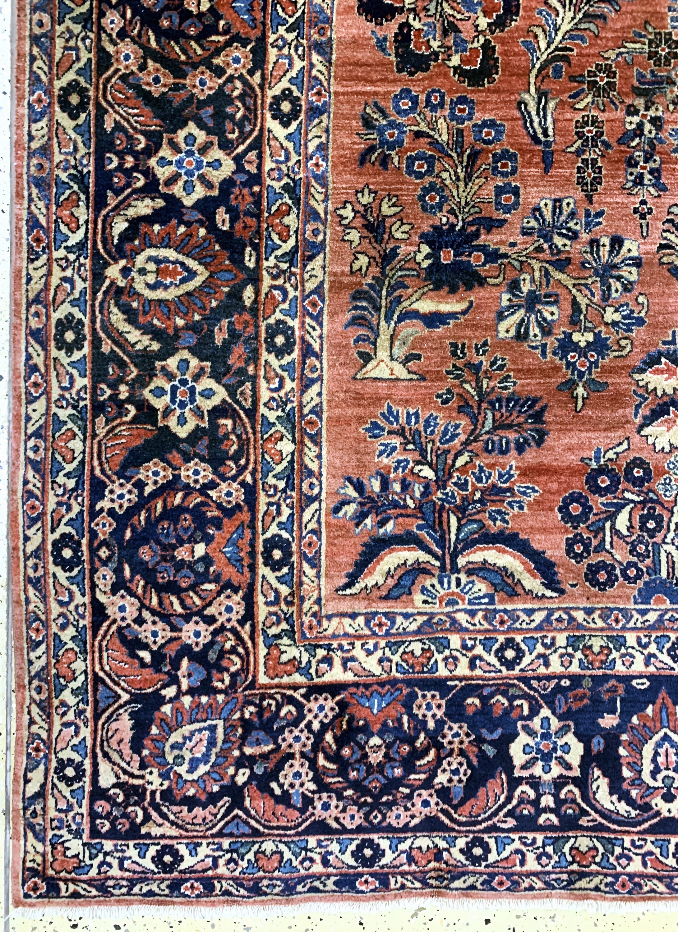 Detail b: Us Re-Import Sarogh antik, Persien, um 1900, Wolle auf Baumwolle, ca. 350 x 265 cm, EHZ: 2