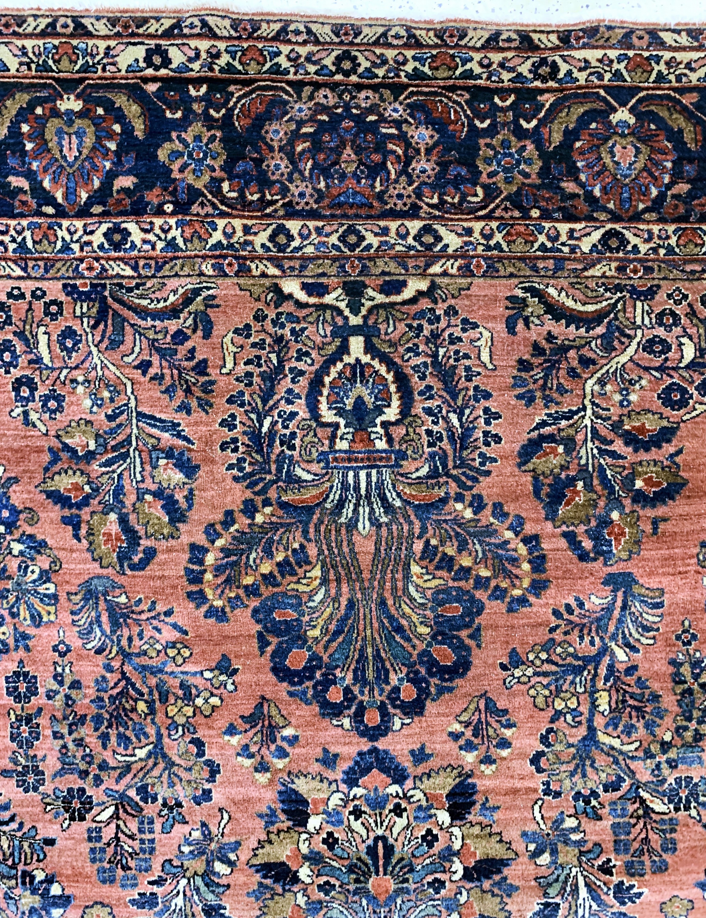 Detail e: Us Re-Import Sarogh antik, Persien, um 1900, Wolle auf Baumwolle, ca. 350 x 265 cm, EHZ: 2