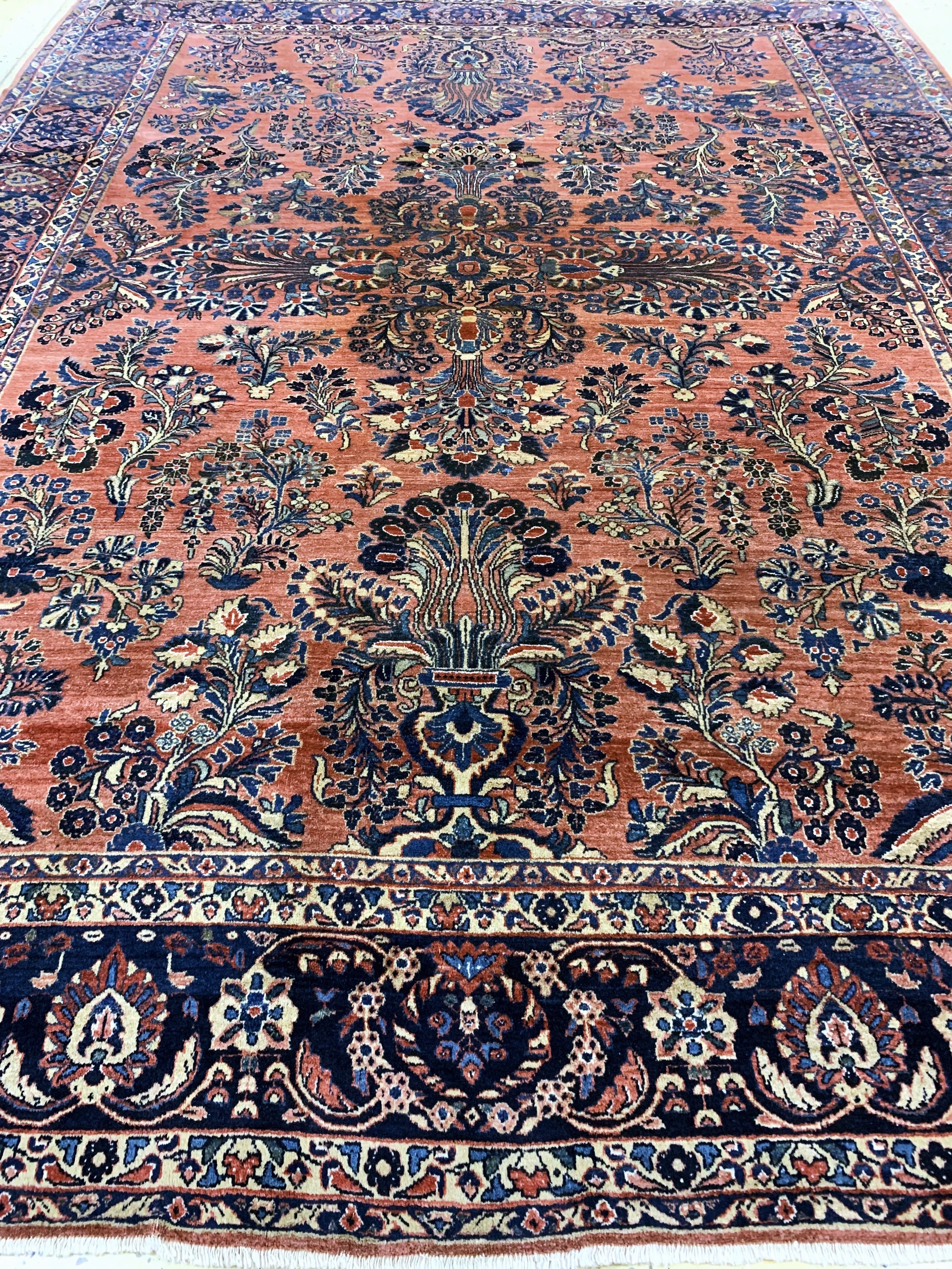 Detail g: Us Re-Import Sarogh antik, Persien, um 1900, Wolle auf Baumwolle, ca. 350 x 265 cm, EHZ: 2
