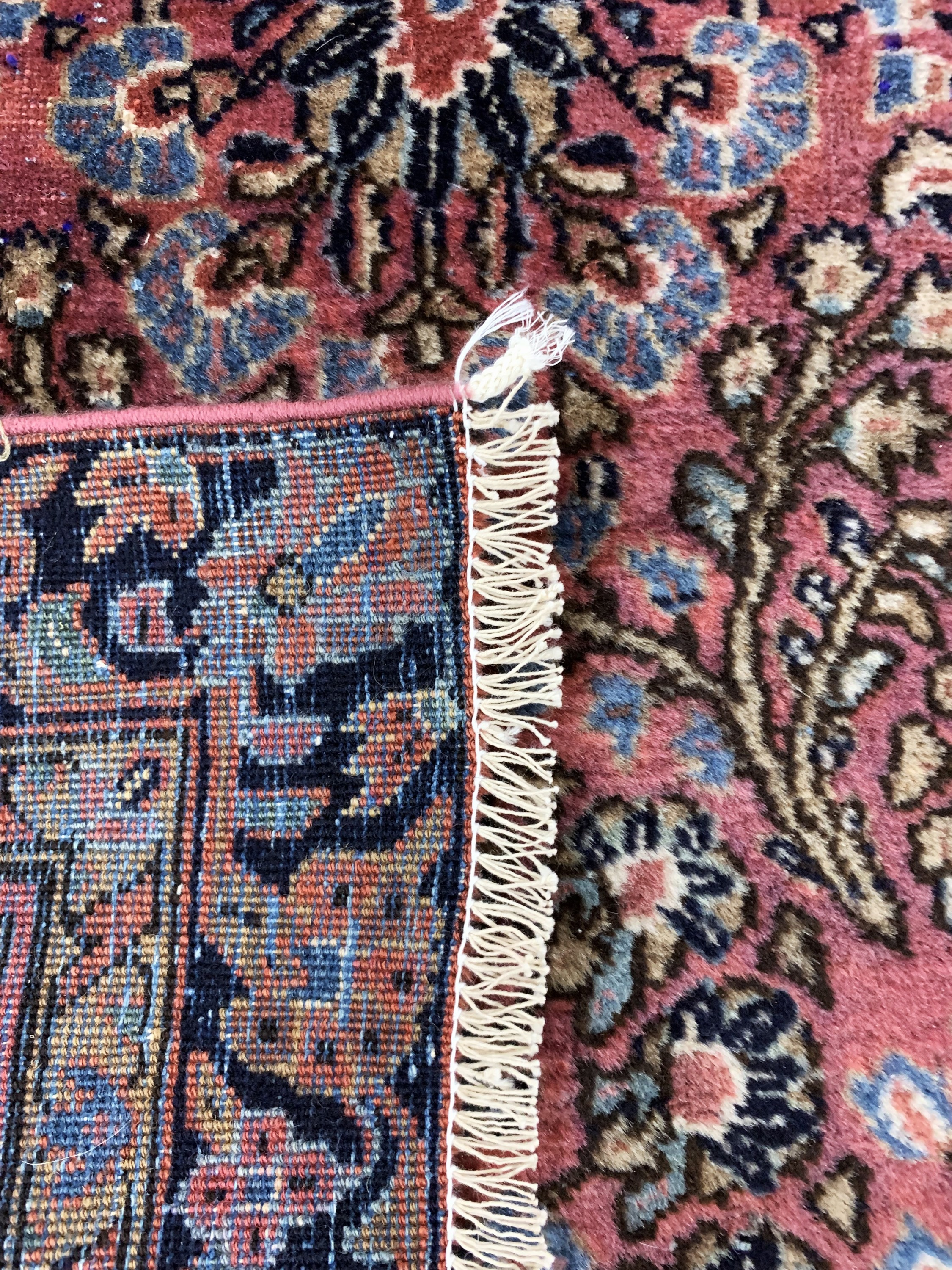 Detail e: Us Re-Import Sarogh antik, Persien, um 1900, Wolle auf Baumwolle, ca. 146 x 98 cm, EHZ: 3