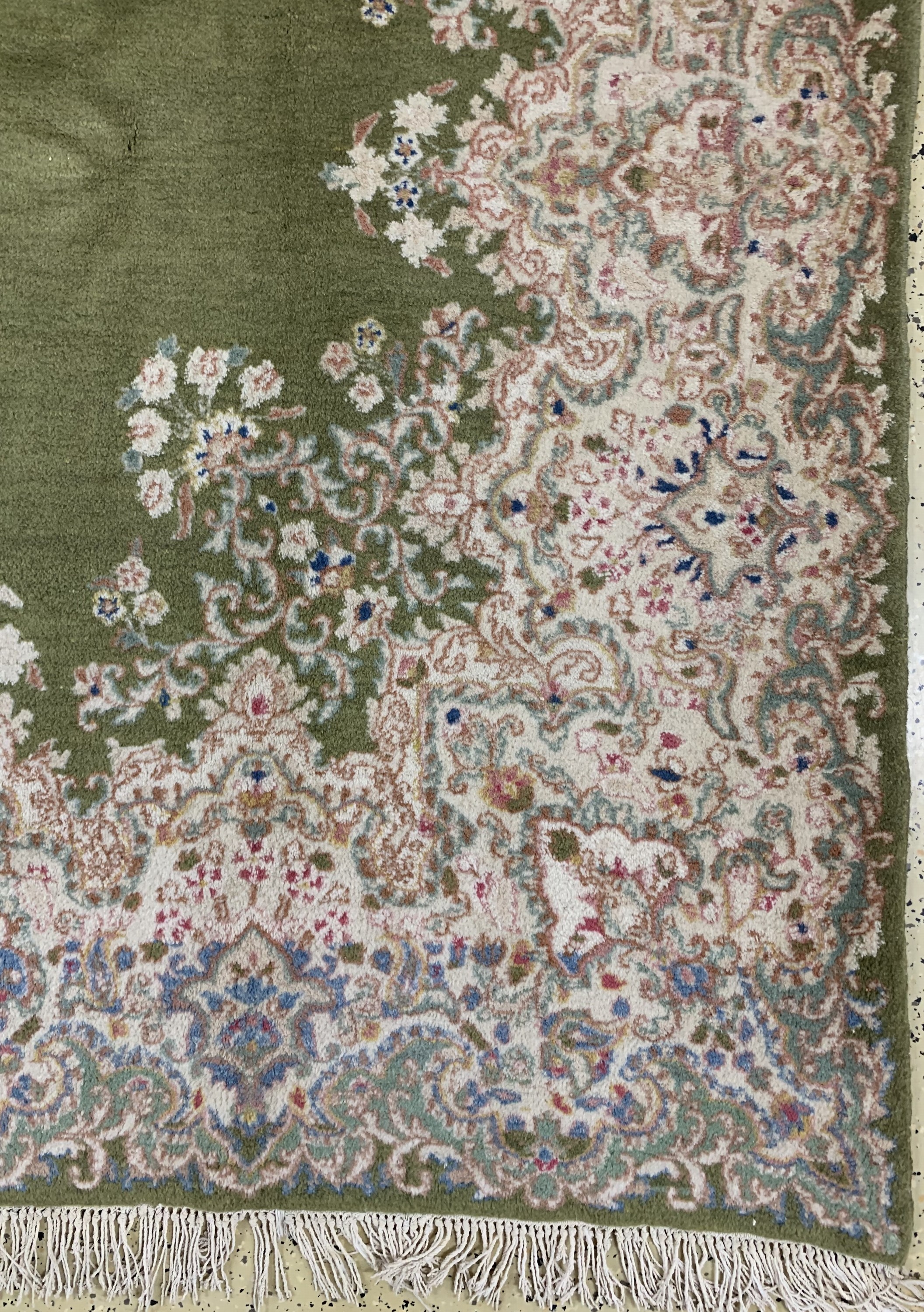 Detail a: Kerman fein, Persien, Mitte 20.Jhd, Wolle auf Baumwolle, ca. 320 x 250 cm, EHZ: 1-2