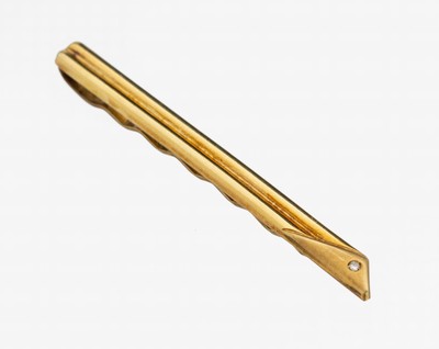 Image 14 kt Gold Diamant-Krawattenklammer, GG 585/000, teilsat., kl. Diamant, ca. 4.1 g