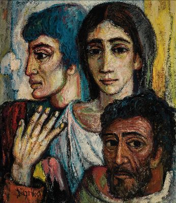 Image 26892978 - Prof. Antonio Diego Voci, 1920 Gasperina-1985 Taunusstein, "Die Schauspieler", ...
