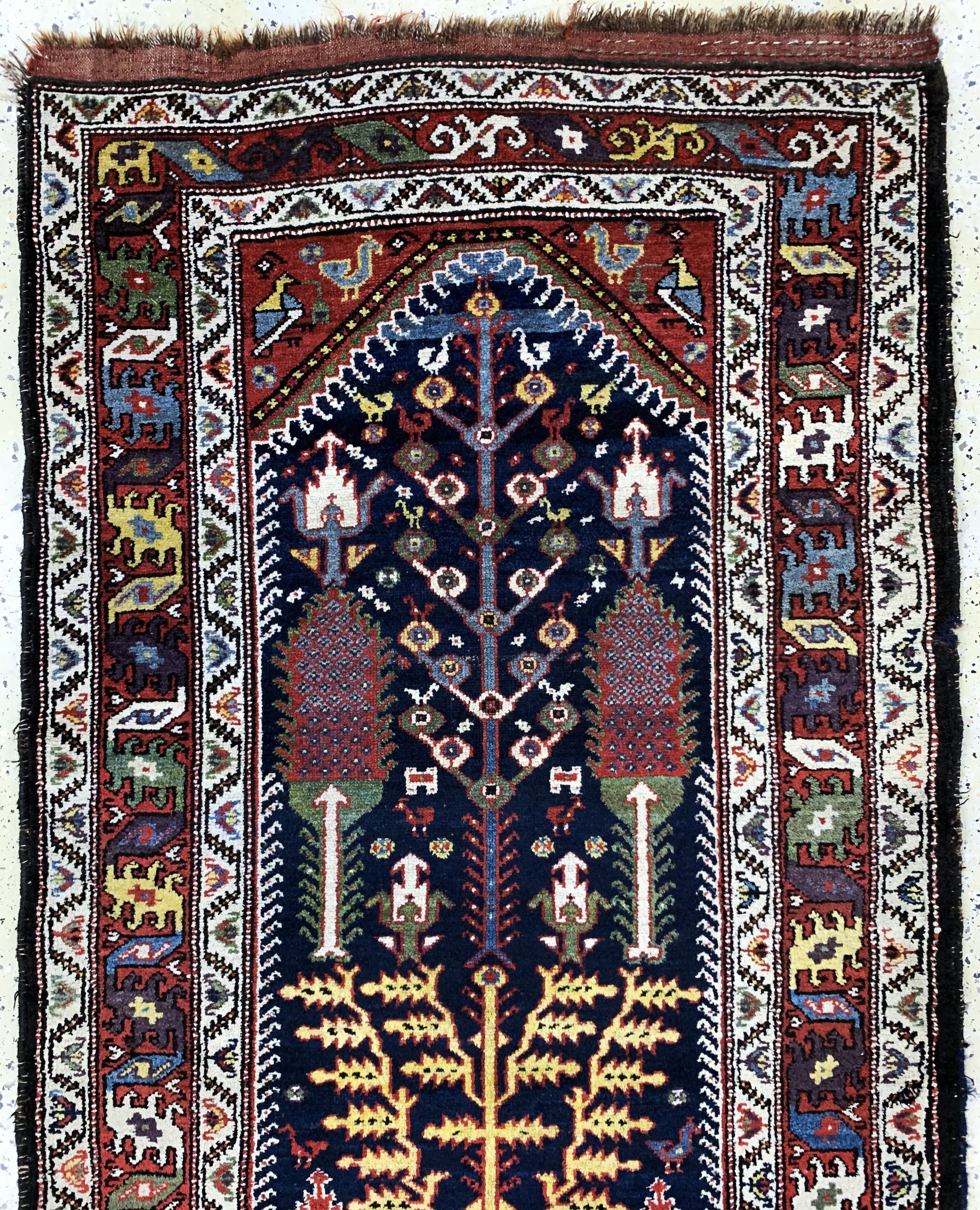 Detail a: Louri Bachtiar, Persien, um 1900, Wolle aufWolle, ca. 300 x 112 cm, EHZ: 3