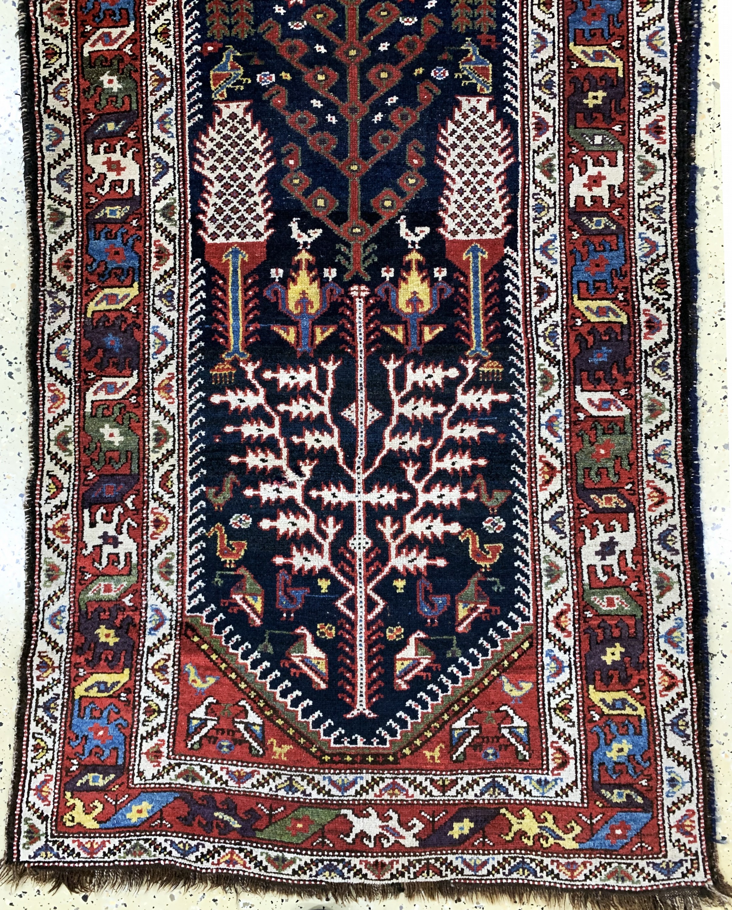 Detail c: Louri Bachtiar, Persien, um 1900, Wolle aufWolle, ca. 300 x 112 cm, EHZ: 3