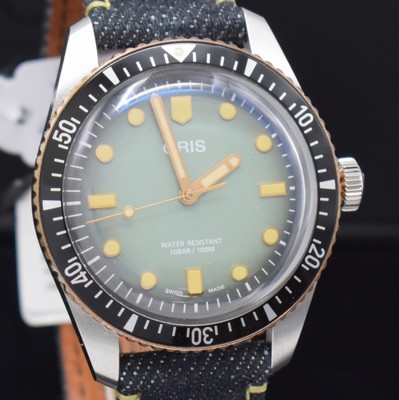 26894349c - ORIS Momotaro Herrenarmbanduhr Referenz 7707- 4337, Automatik, Stahlgeh. m. eins. drehb. ...
