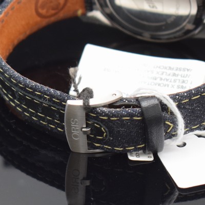 26894349d - ORIS Momotaro Herrenarmbanduhr Referenz 7707- 4337, Automatik, Stahlgeh. m. eins. drehb. ...