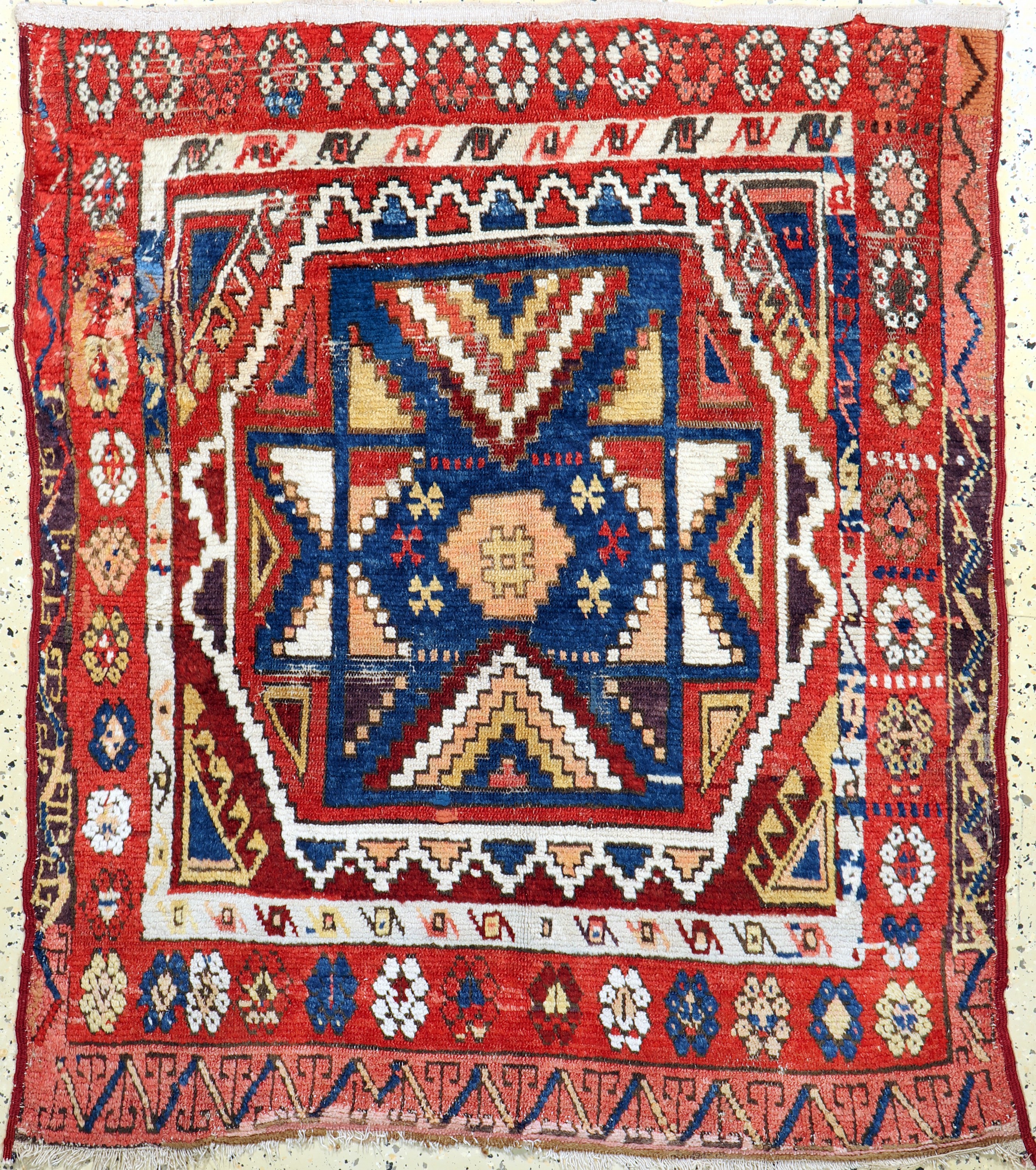 Konya antik, Türkei, 19.Jhd, Wolle auf Wolle, ca. 130 x 110 cm, EHZ: 4