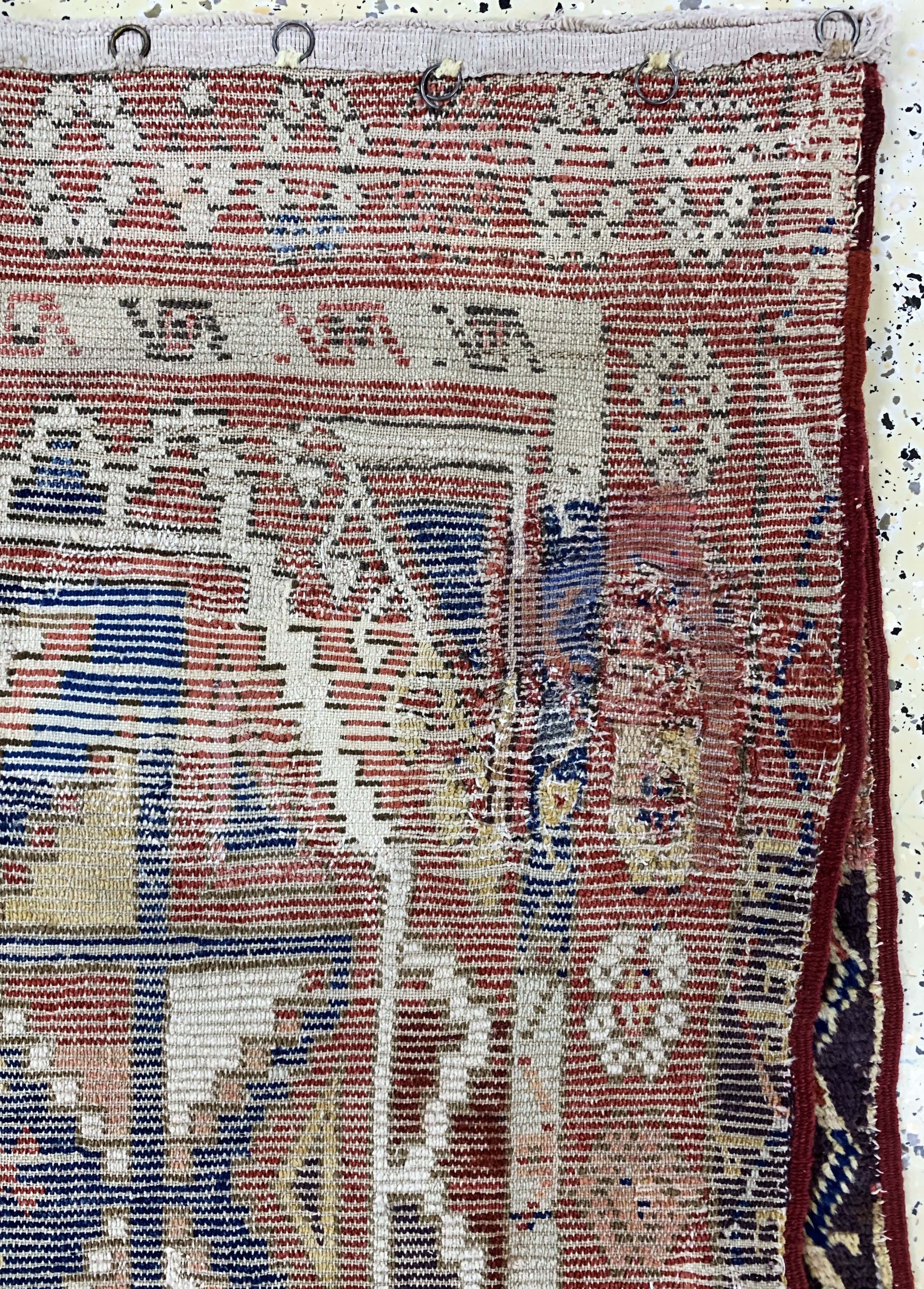 Detail d: Konya antik, Türkei, 19.Jhd, Wolle auf Wolle, ca. 130 x 110 cm, EHZ: 4