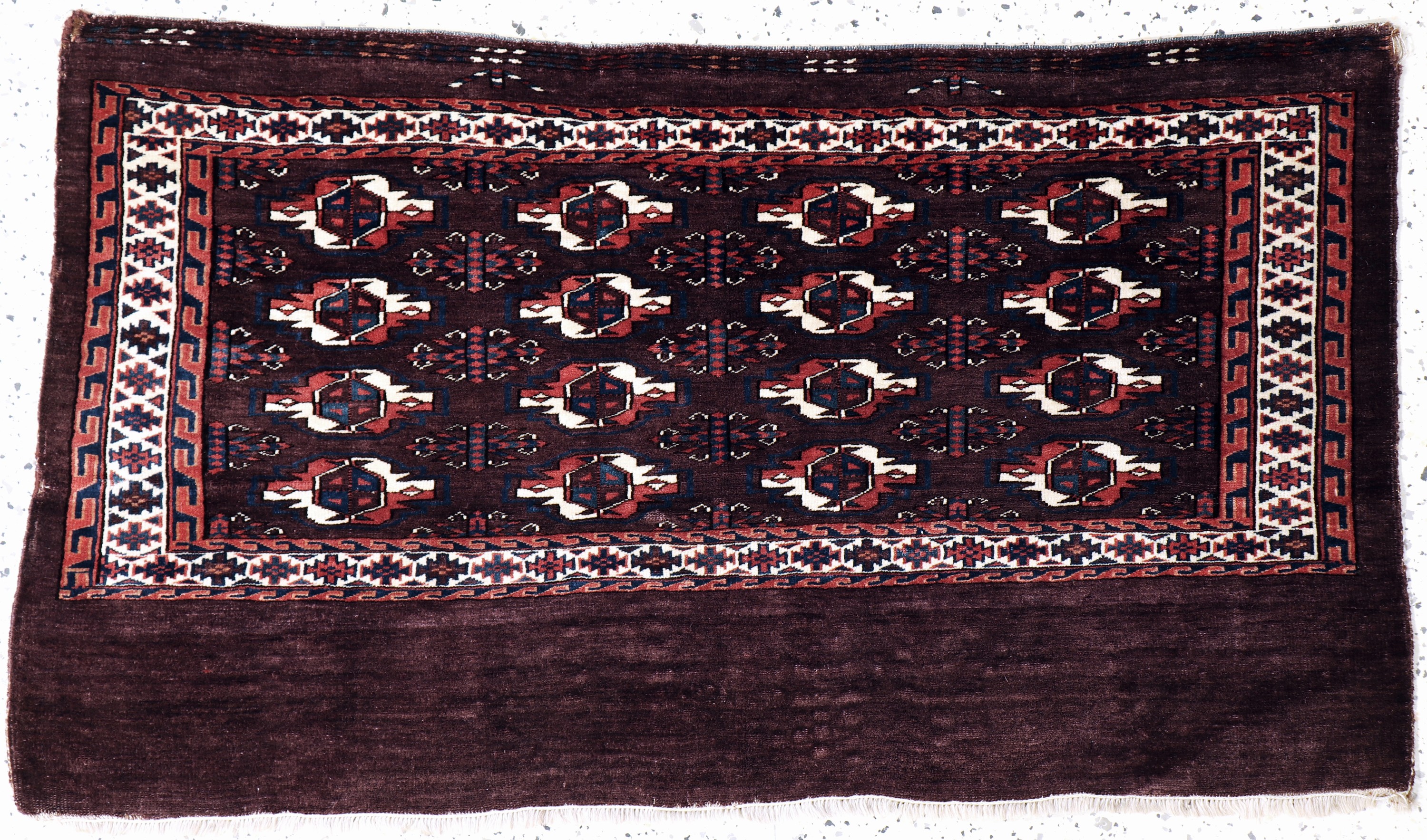 Yomud Tschowal antik, Turkmenistan, 19.Jhd,Wolle auf Wolle, ca. 125 x 72 cm, EHZ: 2