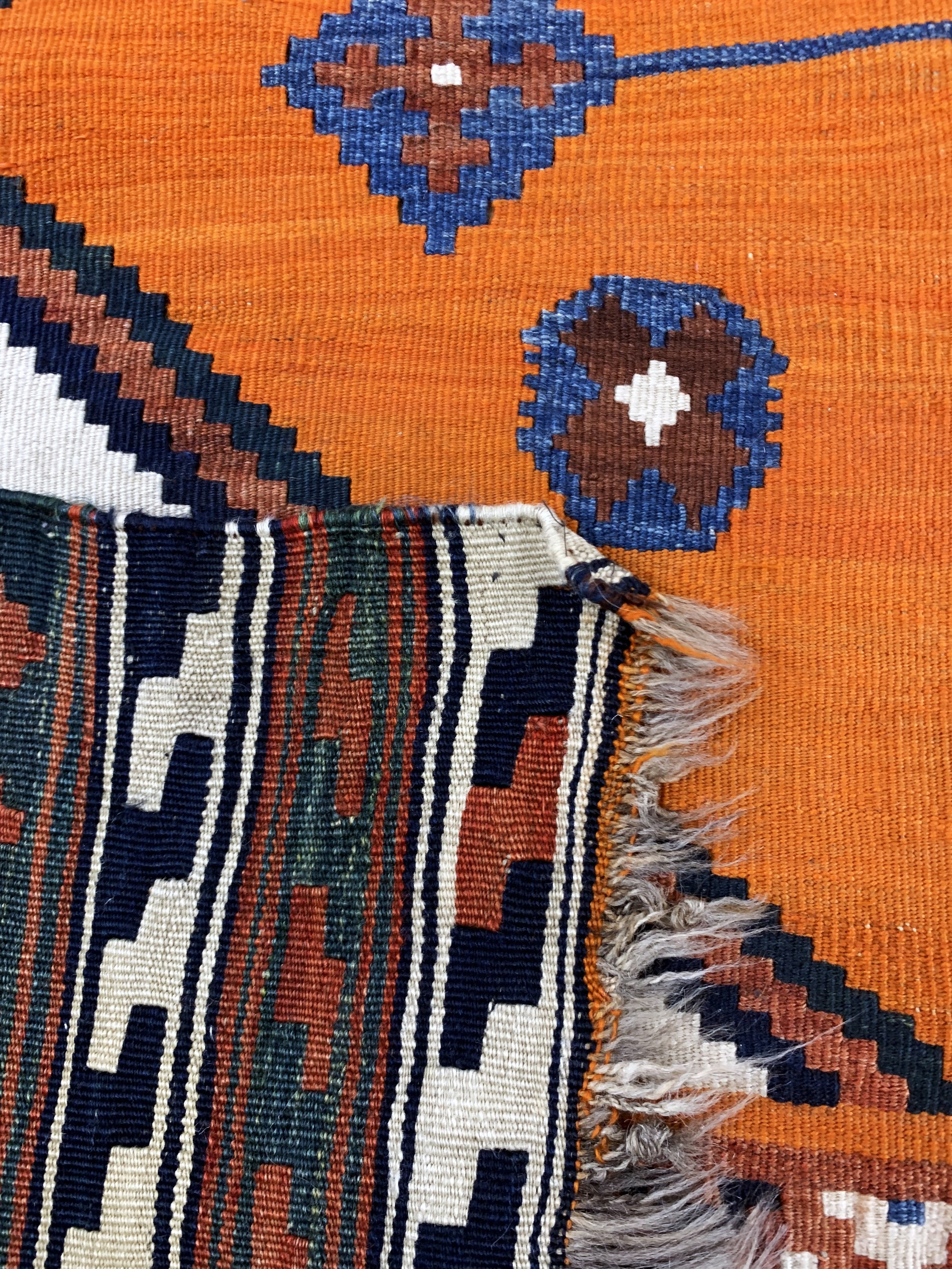 Detail g: Ghaschgai Kelim antik, Persien, um 1900, Wolle auf Wolle, ca. 285 x 186 cm, EHZ: 2