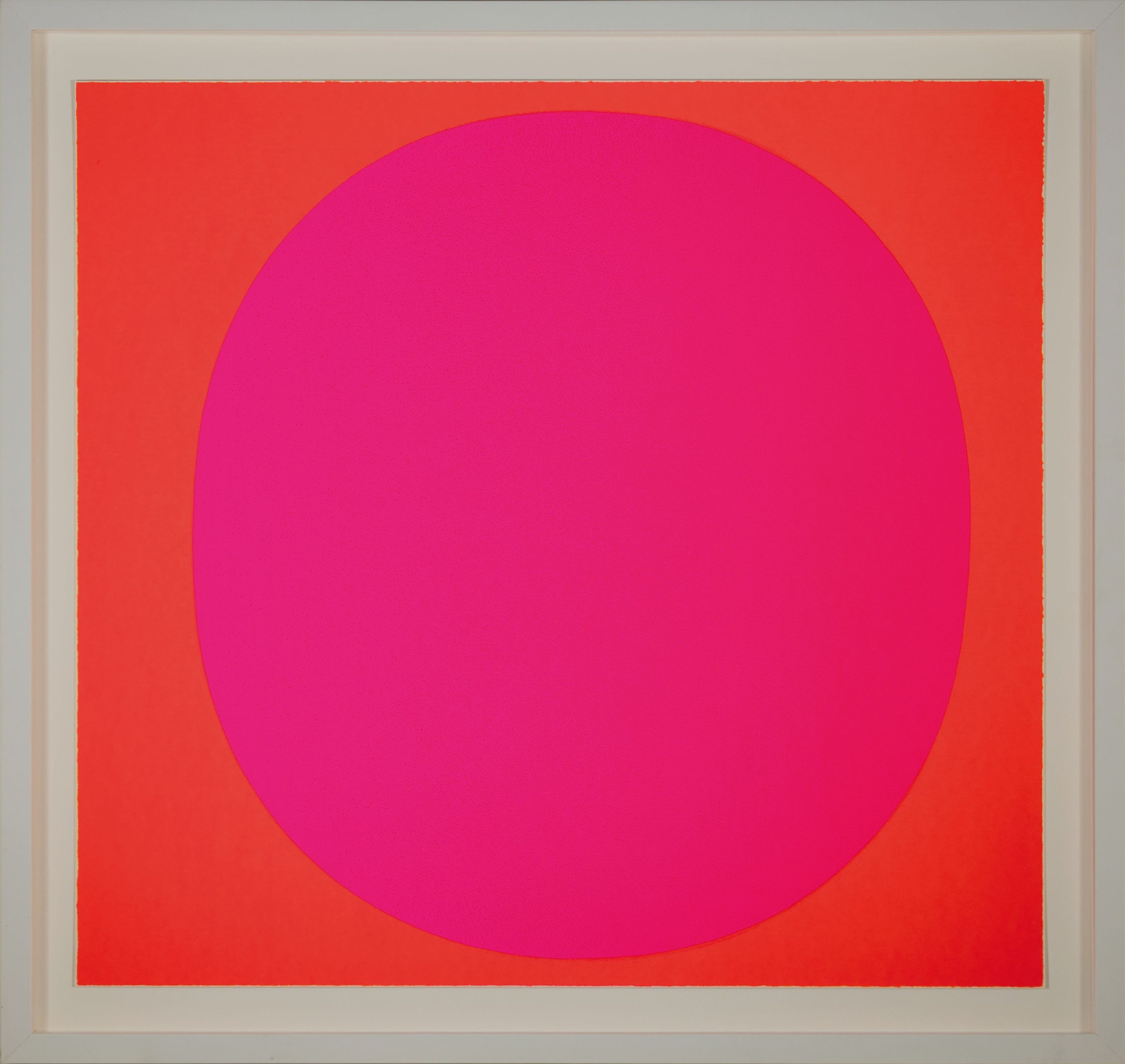 Detail k: Rupprecht Geiger, 1908-2009 München, "zweimal Rot/leuchtrot auf rot-orange", 1968, Siebdruck aud dickem Karton (1000g), verso signiert und ...