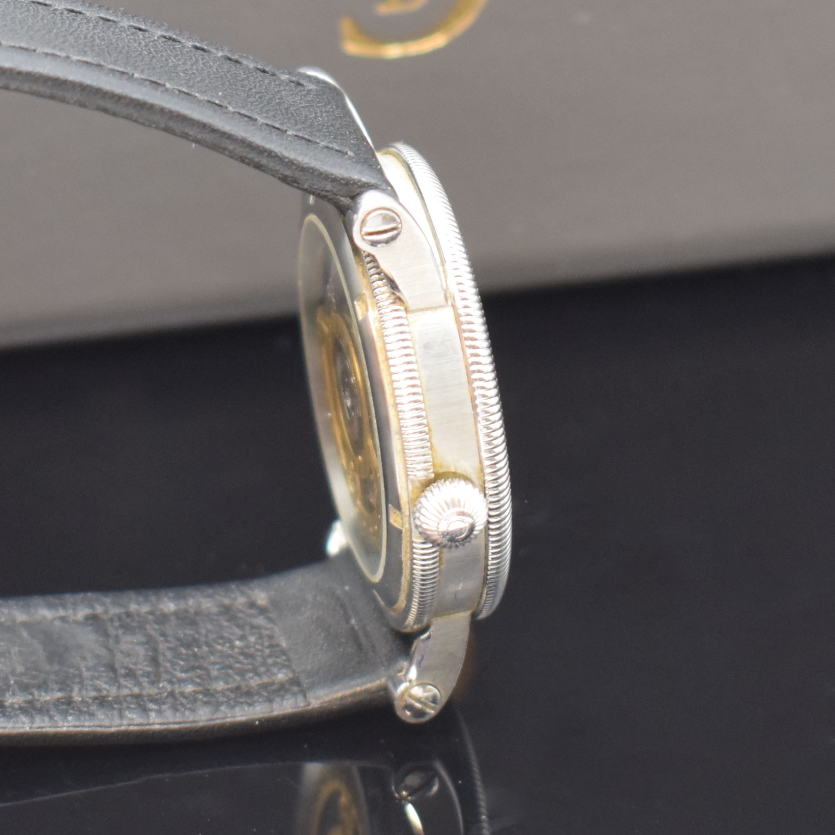 Detail c: CHRONOSWISS Armbanduhr Serie Kairos Referenz CH 2823, Schweiz um 1992, Automatik, beids. vergl. Edelstahlgeh., Boden verschr., silb. Zifferbl. z. T. ...