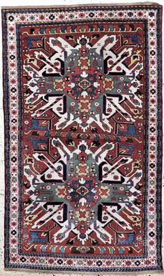 Image "Adler-Kazak"Tschelaberd, antik, Kaukasus, 19.Jhd, Wolle auf Wolle, ca. 210 x ...