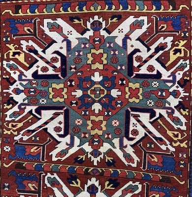 26894459c - "Adler-Kazak"Tschelaberd, antik, Kaukasus, 19.Jhd, Wolle auf Wolle, ca. 210 x ...