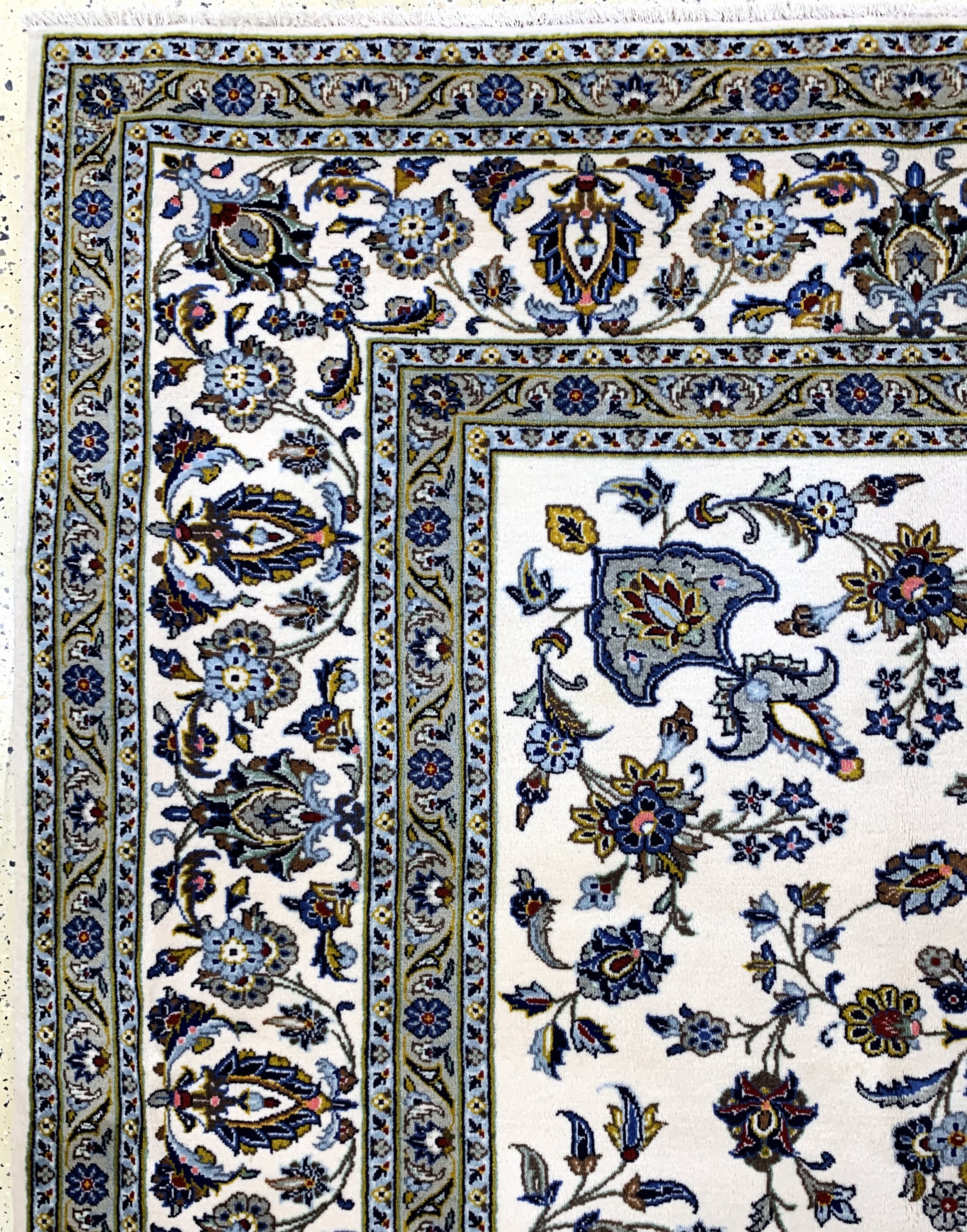Detail d: Keschan, Persien, Ende 20.Jhd, Wolle auf Baumwolle, ca. 350 x 260 cm, EHZ: 2