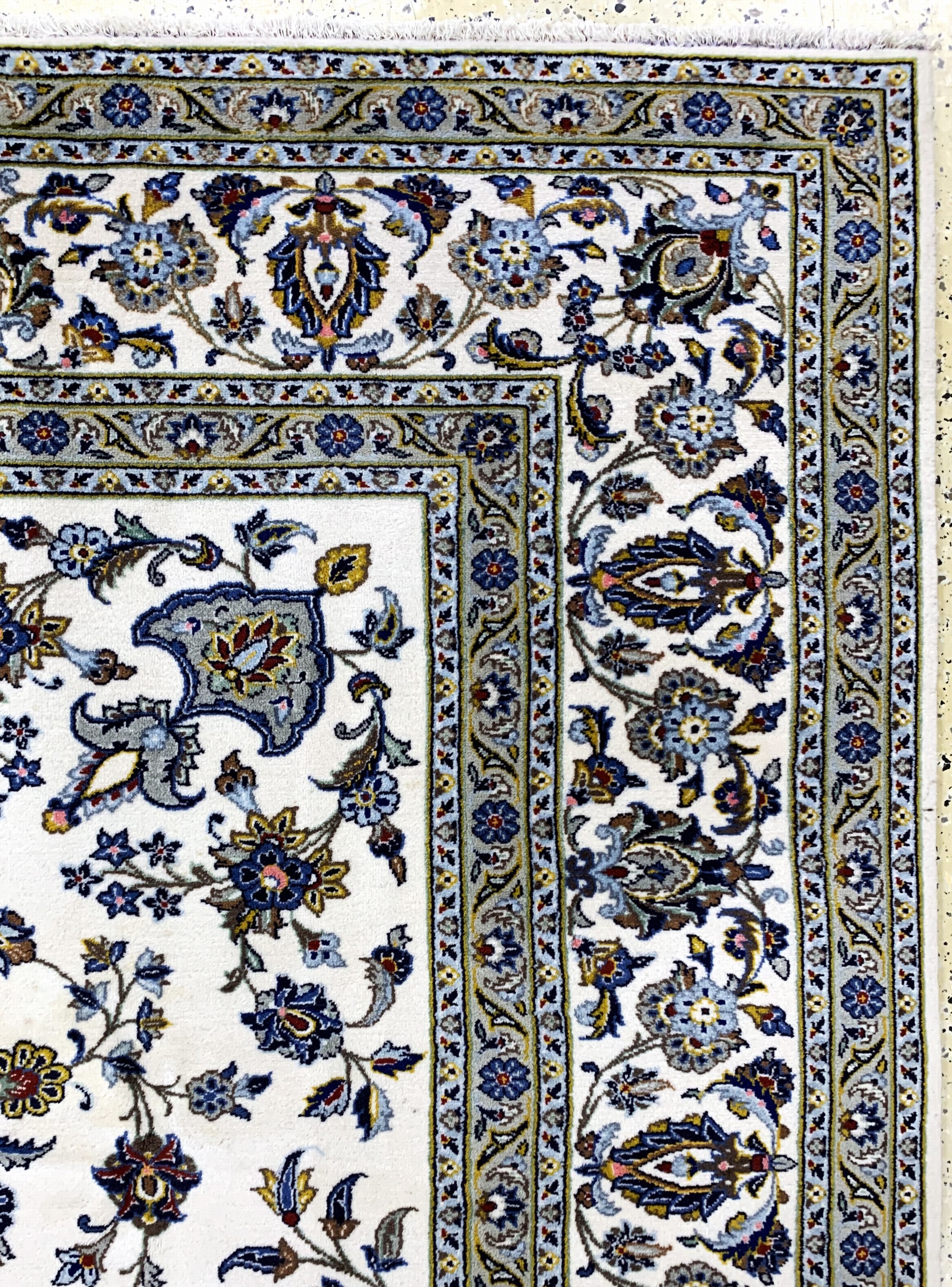 Detail e: Keschan, Persien, Ende 20.Jhd, Wolle auf Baumwolle, ca. 350 x 260 cm, EHZ: 2