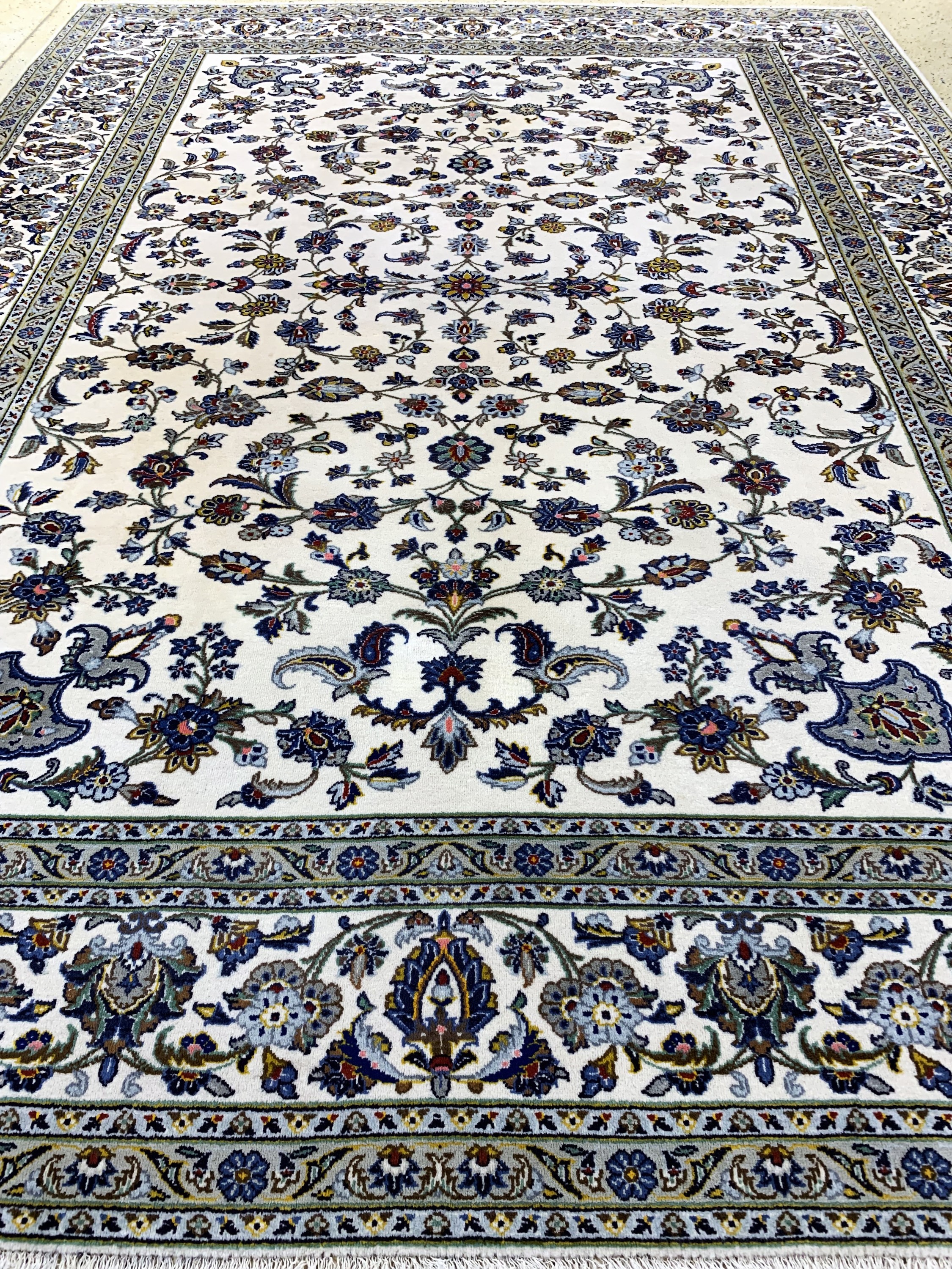 Detail f: Keschan, Persien, Ende 20.Jhd, Wolle auf Baumwolle, ca. 350 x 260 cm, EHZ: 2