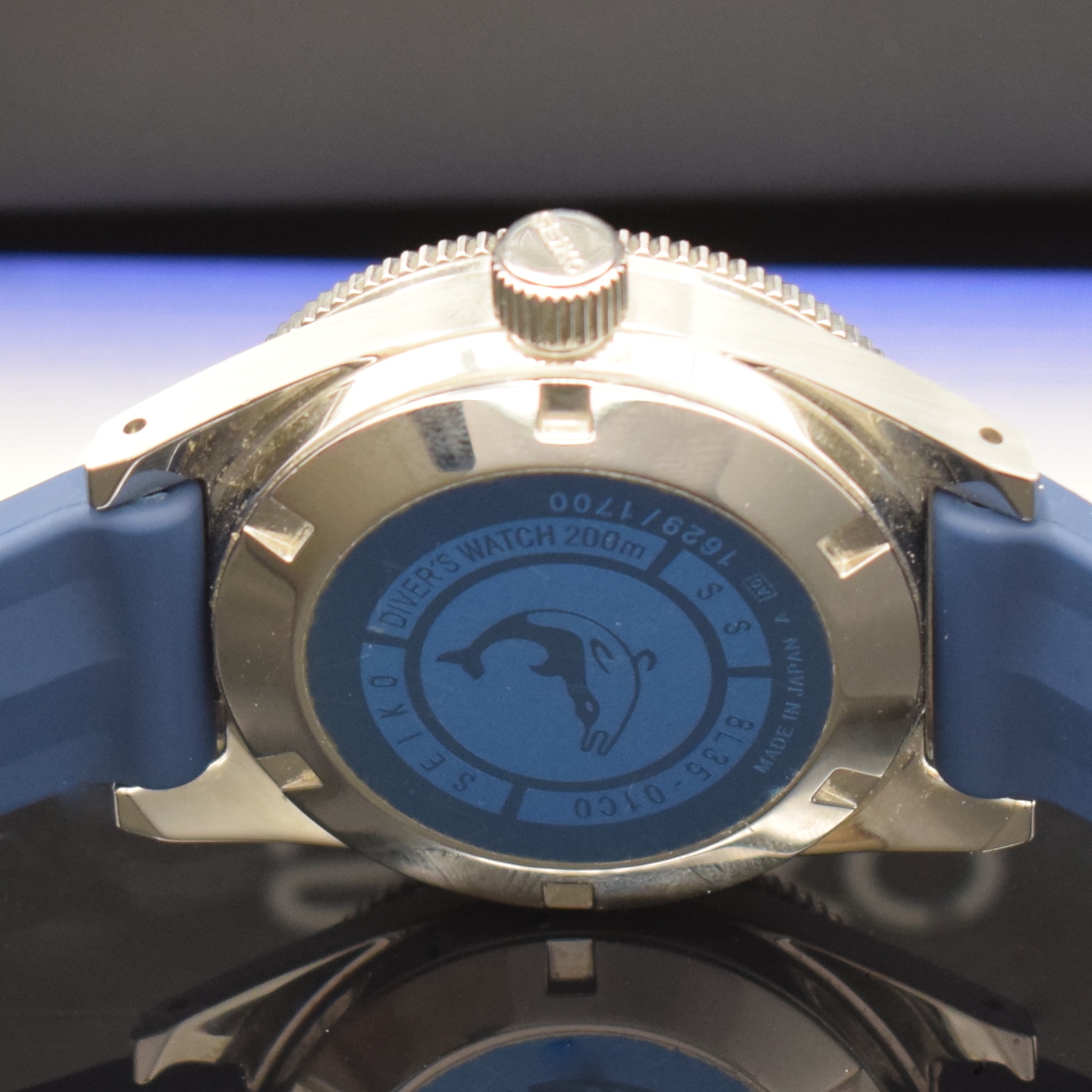 Detail f: SEIKO Prospex seltene, auf 1700 Stück limitierte Taucheruhr Referenz 8L35-01C0, Automatik, Edelstahlgeh. inkl. Kautschukband m. Dornschl., Boden und ...