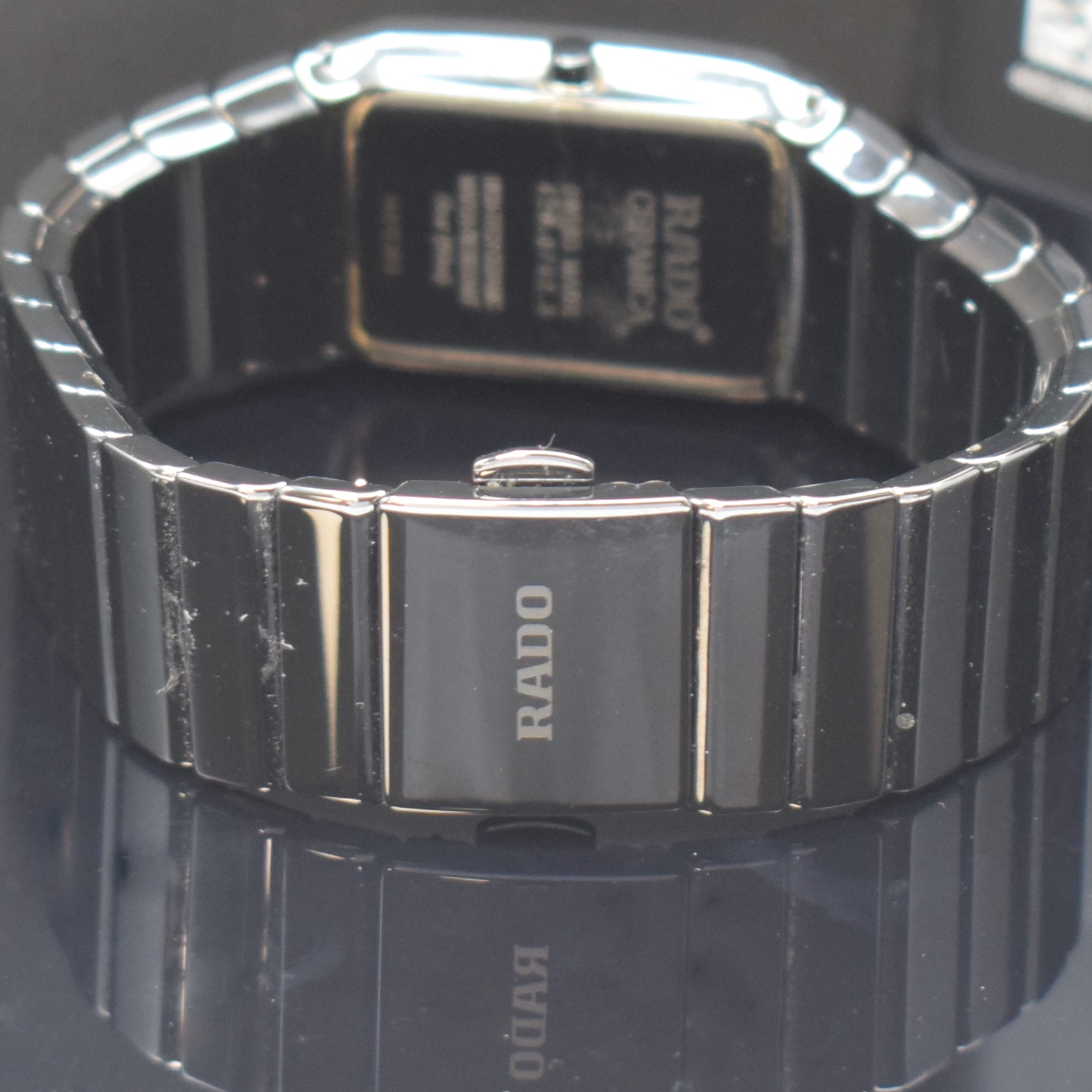 Detail b: RADO Damenarmbanduhr Referenz 420.0702.3, Schweiz verk. lt. Pap. 10/2017, quarz, Boden aufgedr., orig. Keramikband m. dopp. Faltschl., Saphirgl., ...