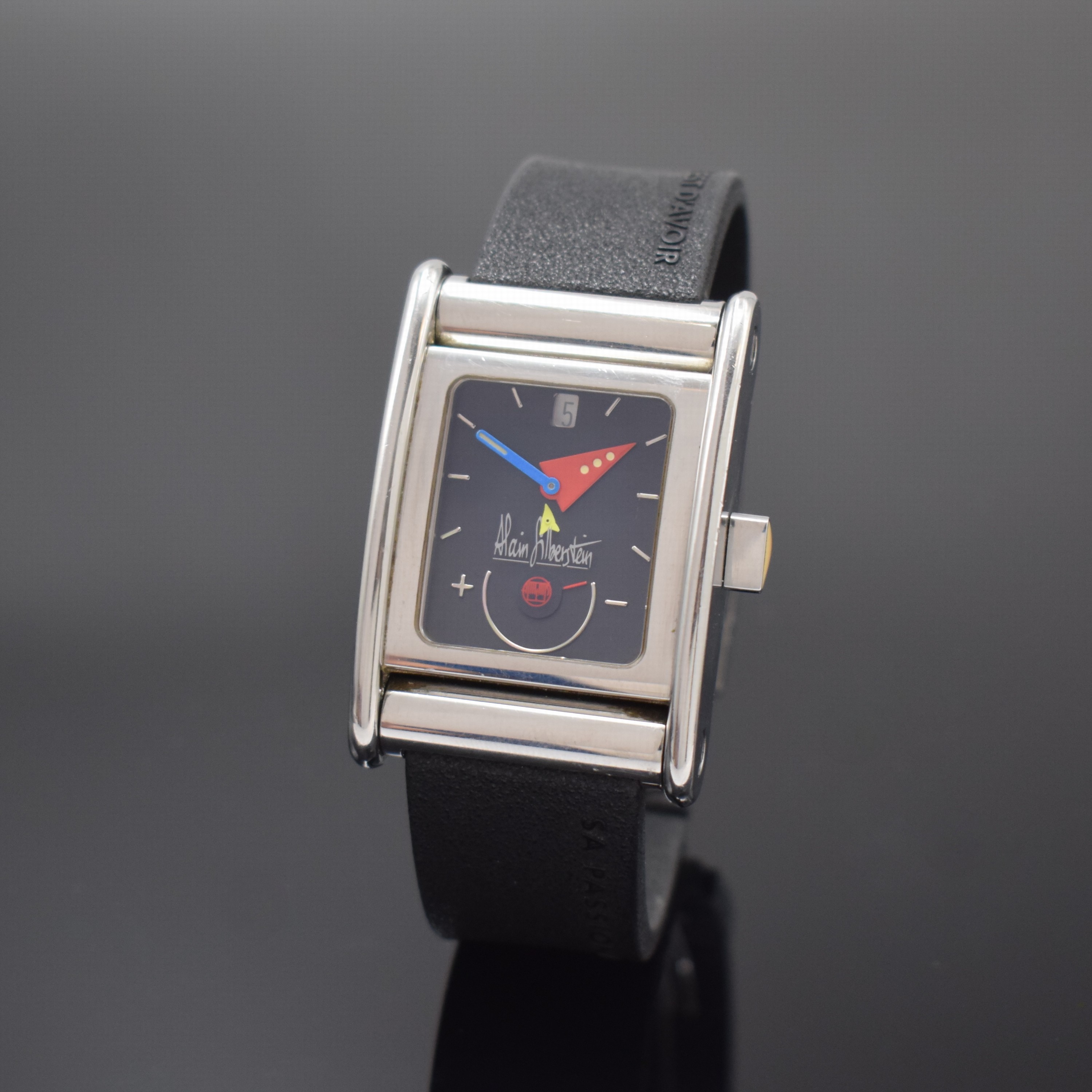 ALAIN SILBERSTEIN Bolido ausgefallene, auf 500 Stück limitierte Herrenarmbanduhr, Schweiz um 2000, Automatik, beids. vergl. Edelstahlgeh., ...