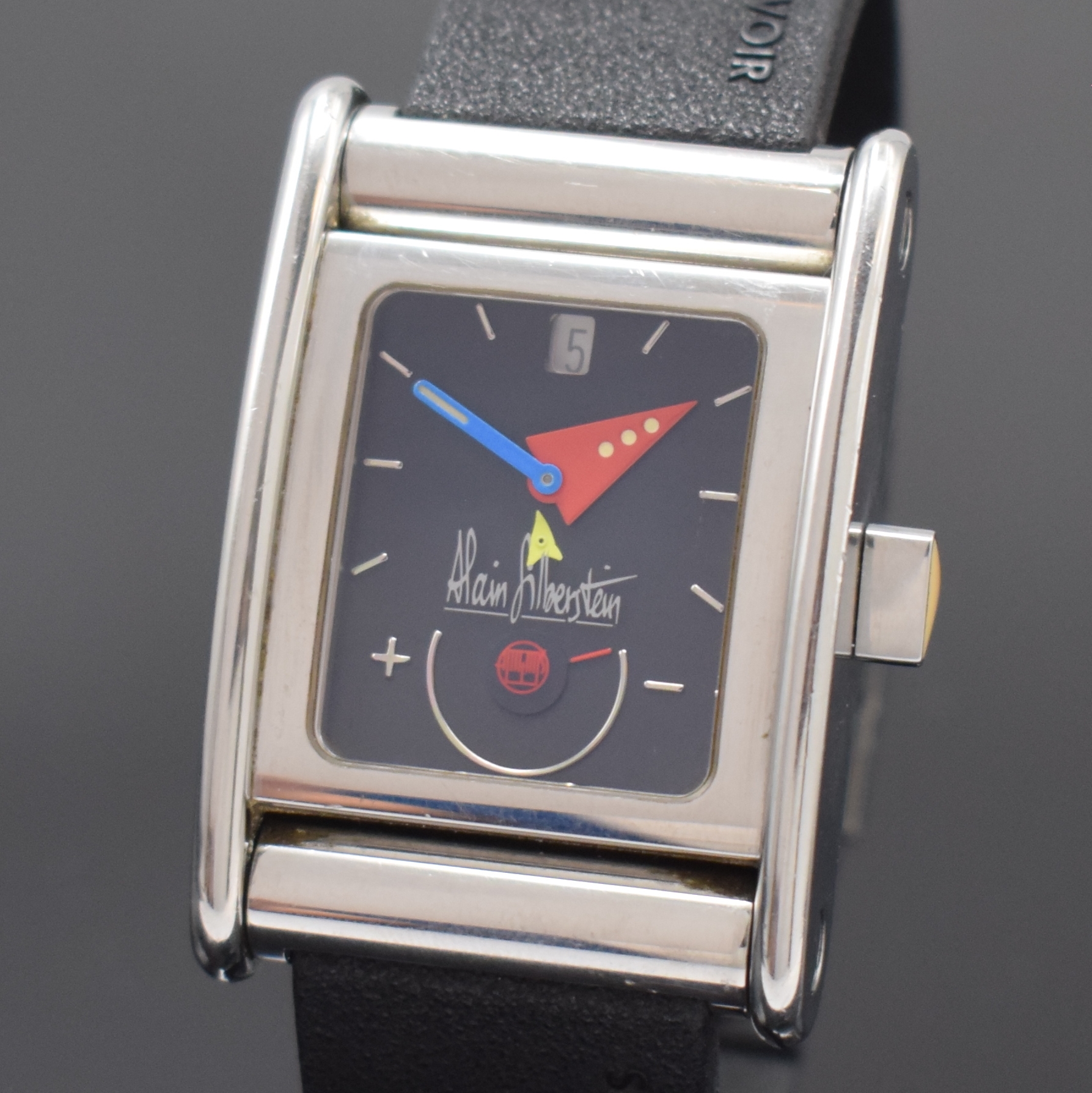Detail a: ALAIN SILBERSTEIN Bolido ausgefallene, auf 500 Stück limitierte Herrenarmbanduhr, Schweiz um 2000, Automatik, beids. vergl. Edelstahlgeh., ...